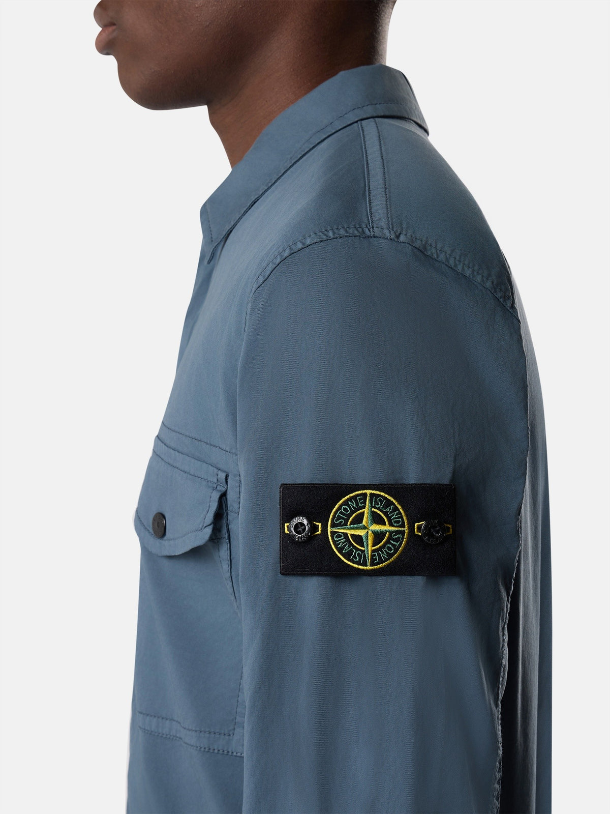 Stone Island Regular-Fit Zip-Up Overshirt with Chest Pockets 1200003