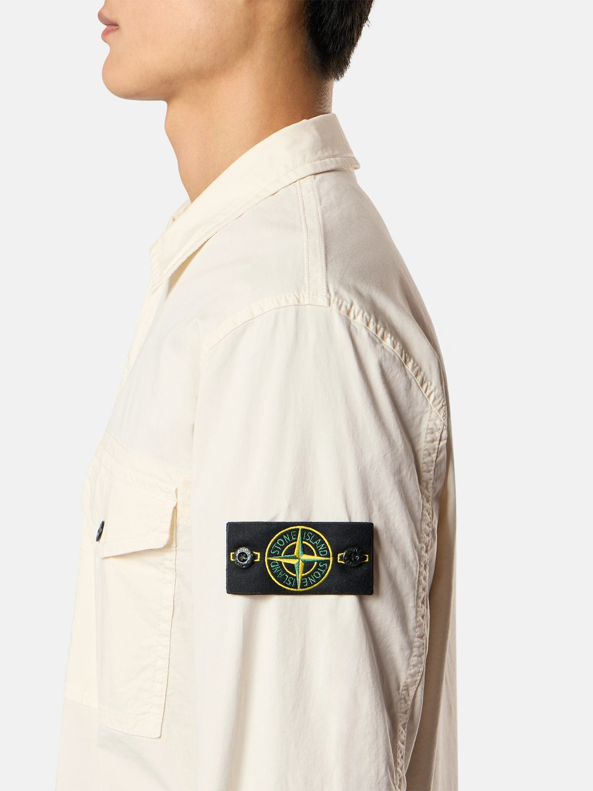 Stone Island Regular-Fit Zip-Up Overshirt with Chest Pockets 1200003