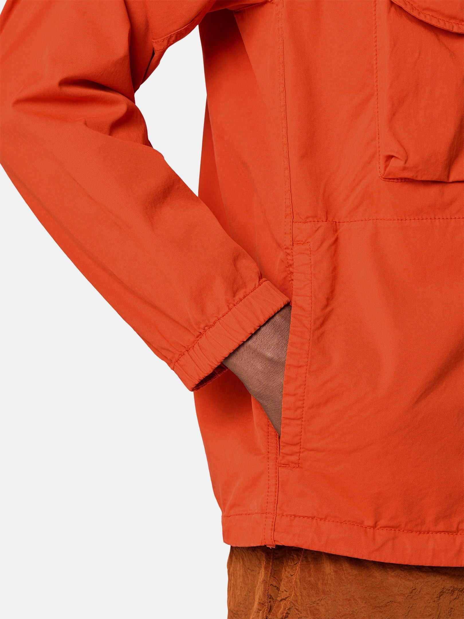 Stone Island Comfort-Fit Hooded Zip-Up Overshirt with Chest Pockets 1200004