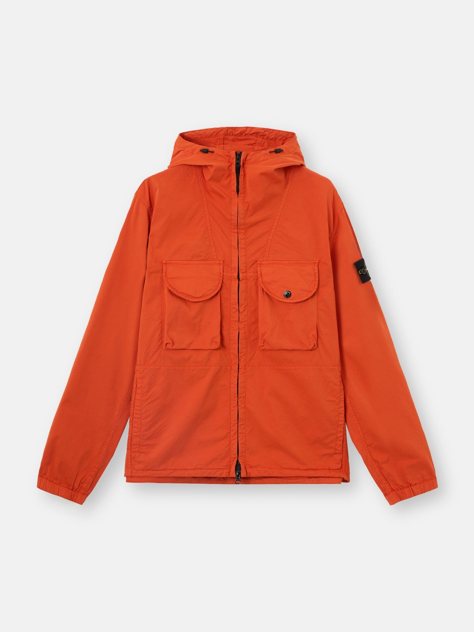 Stone Island Comfort-Fit Hooded Zip-Up Overshirt with Chest Pockets 1200004