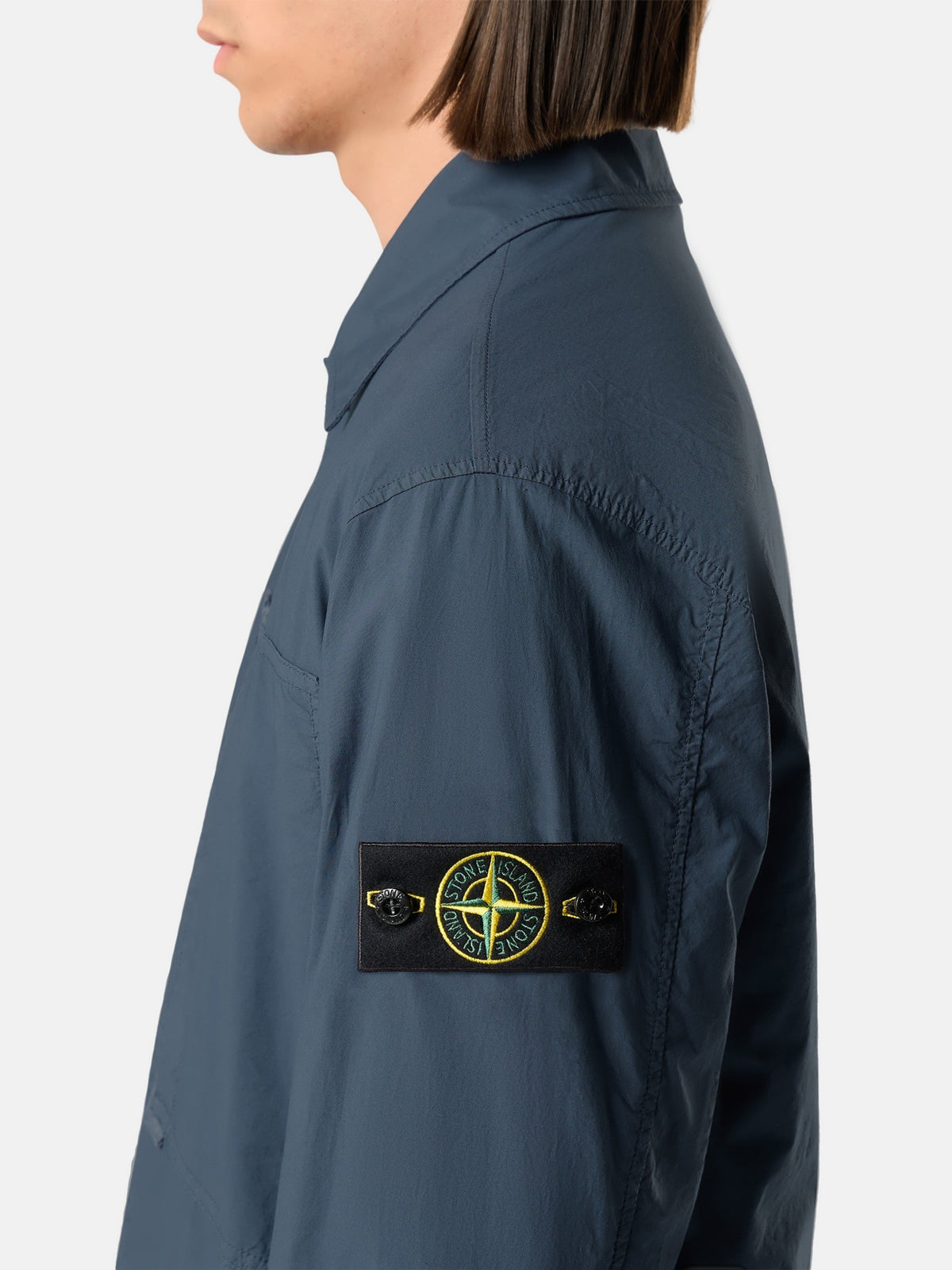 Stone Island Comfort-Fit Zip-Up Overshirt with Chest Pockets 1200005