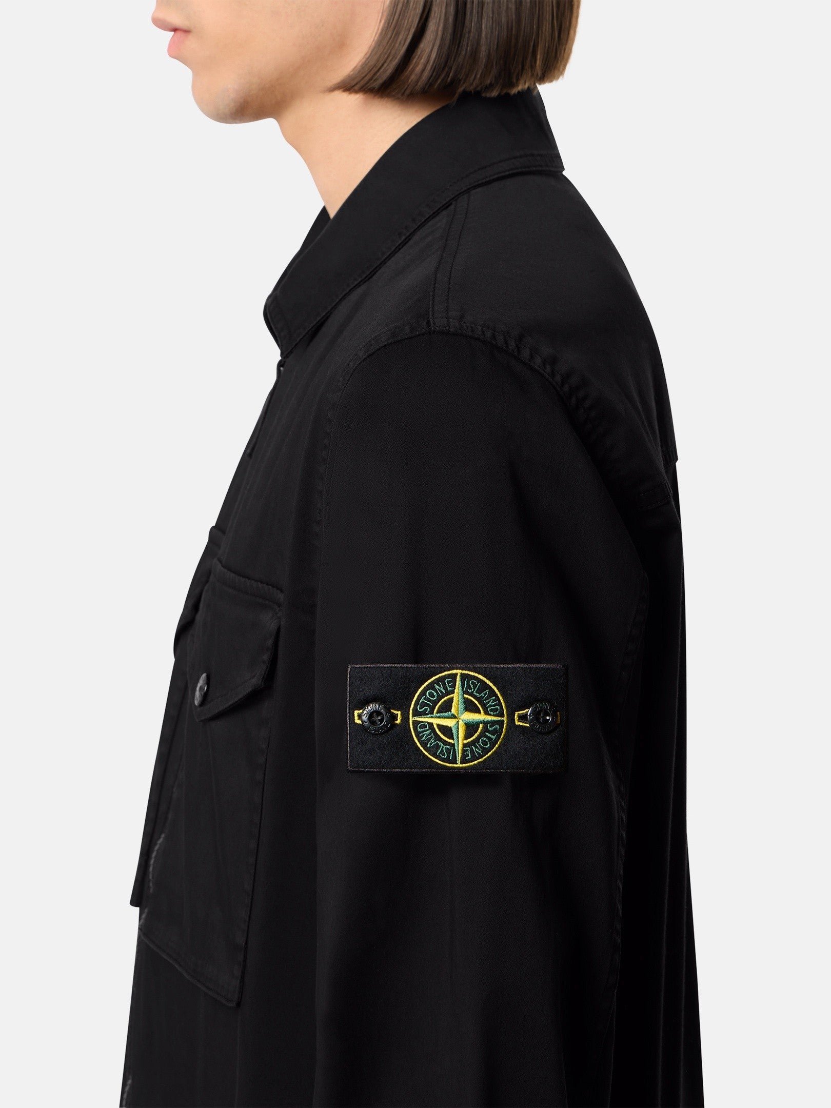 Stone Island Regular-Fit Zip-Up Overshirt with Chest Pockets 1200010