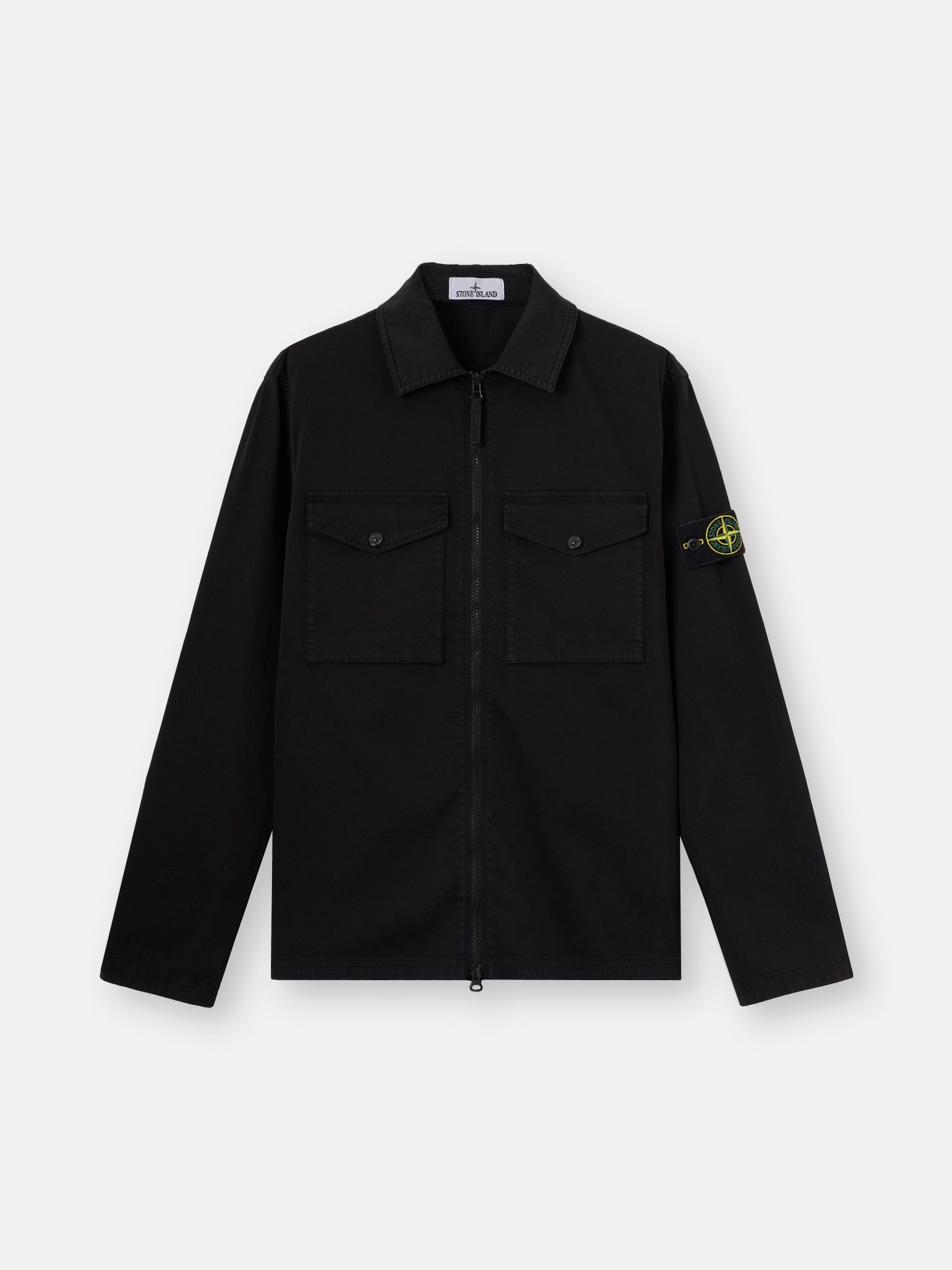 Stone Island Regular-Fit Zip-Up Overshirt with Chest Pockets 1200010