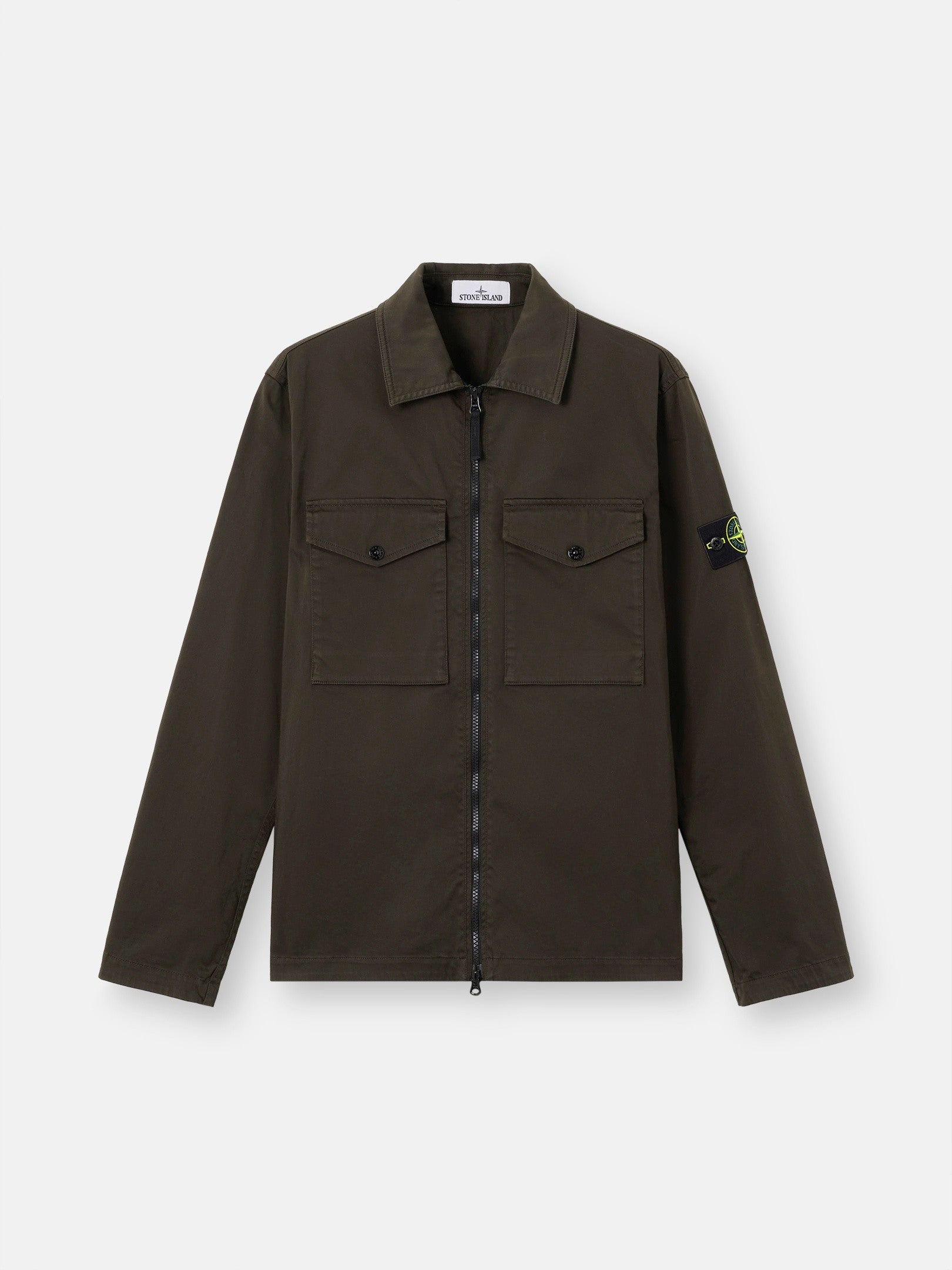 Stone Island Regular-Fit Zip-Up Overshirt with Chest Pockets 1200010