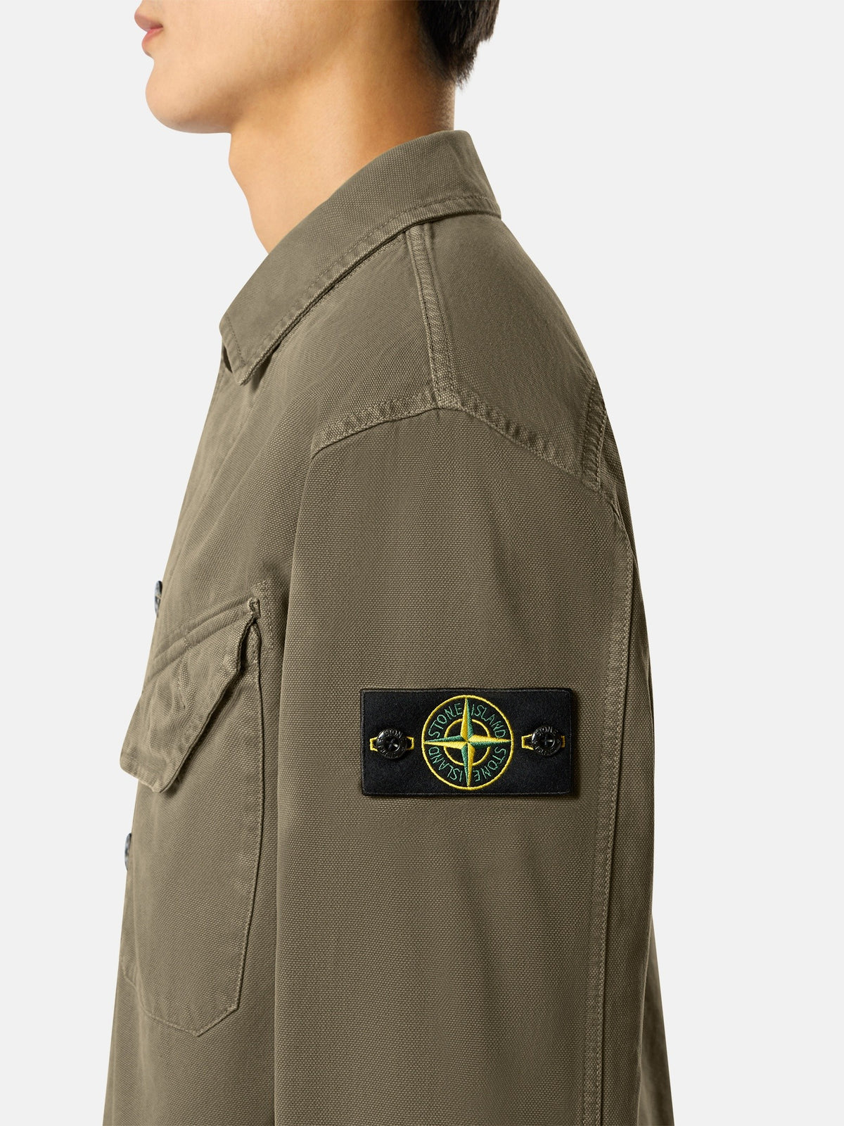 Stone Island Comfort-Fit Overshirt with Chest Pocket 1200012