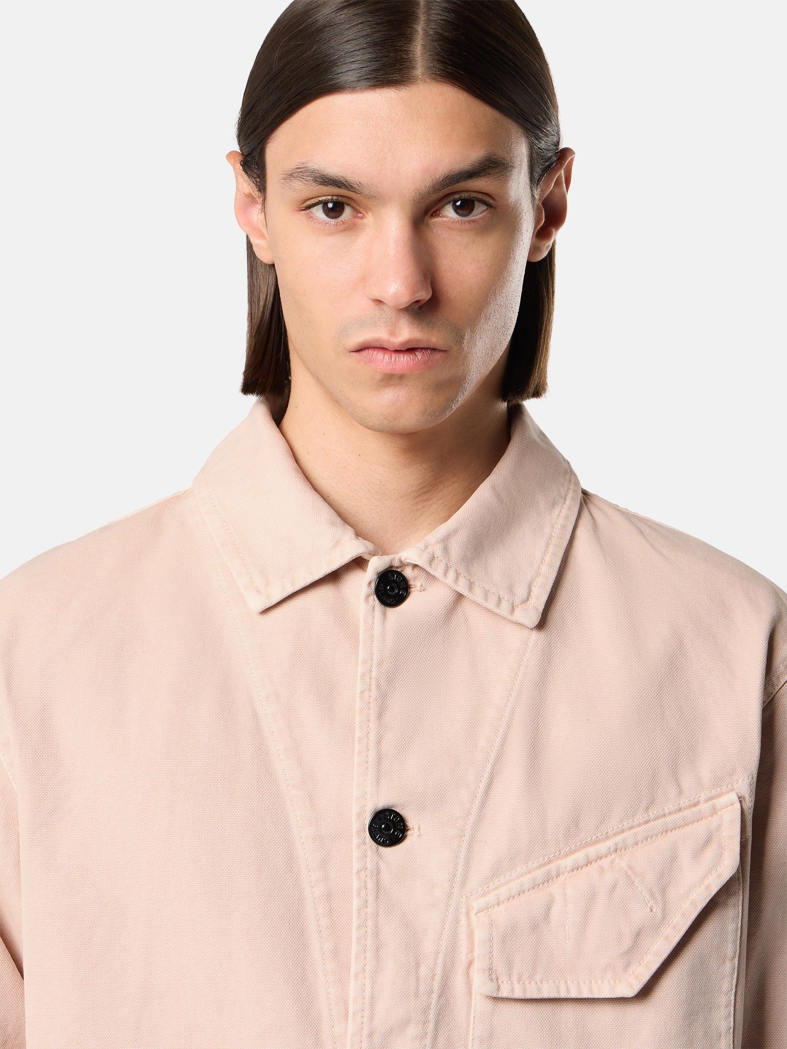 Stone Island Comfort-Fit Overshirt with Chest Pocket 1200012