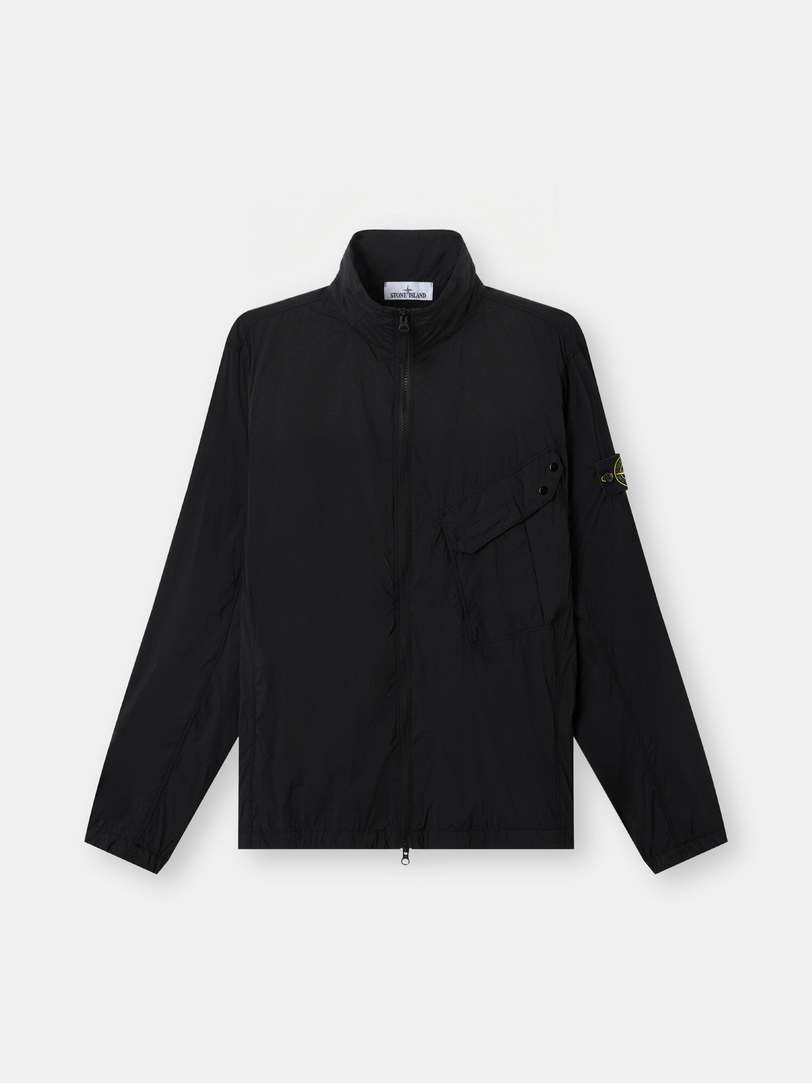 Stone Island Comfort-Fit Zip-Up Overshirt with Chest Pocket 1200015