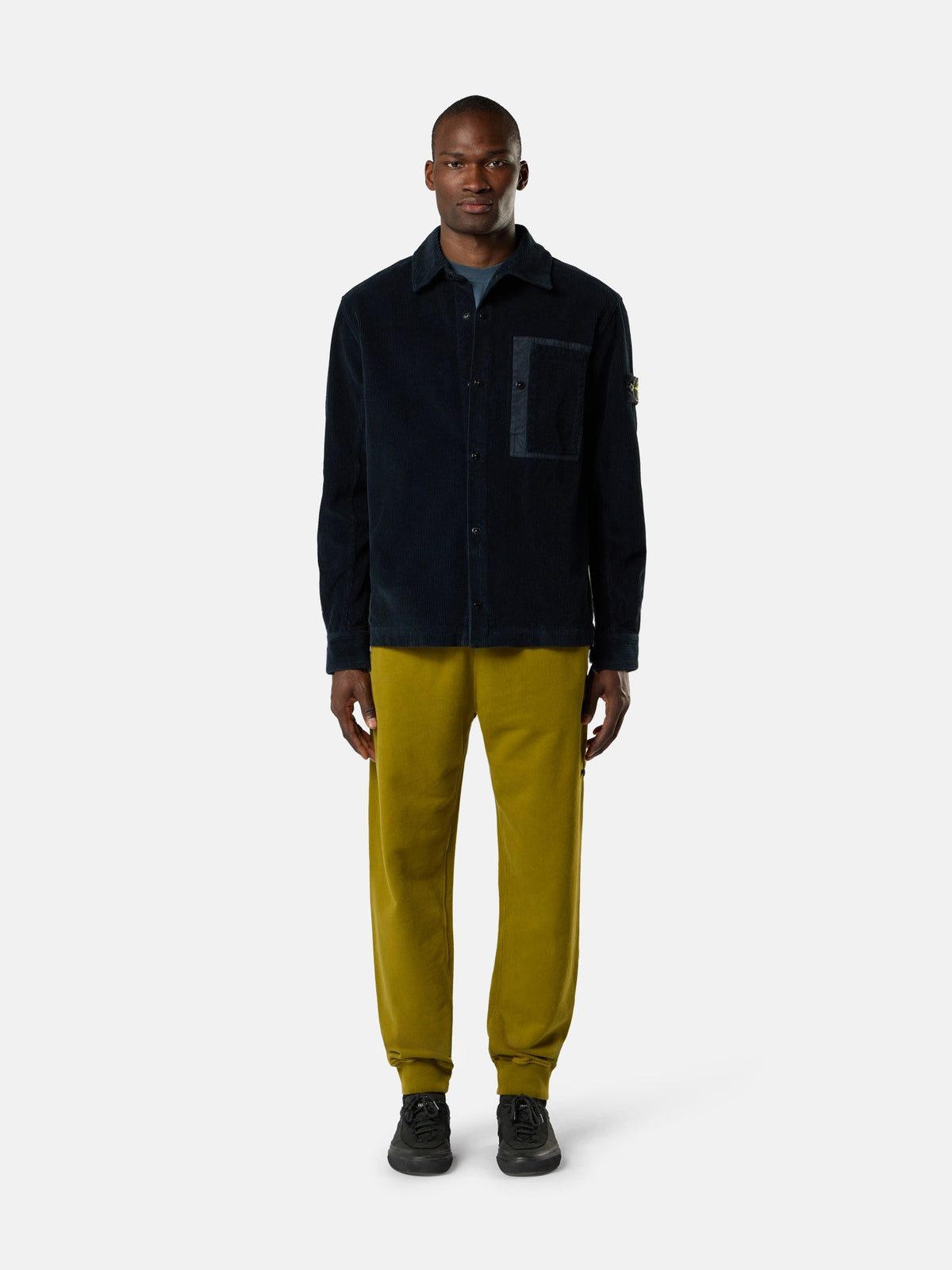 Stone Island Comfort-Fit Snap-Front Overshirt with Chest Pocket 1200016