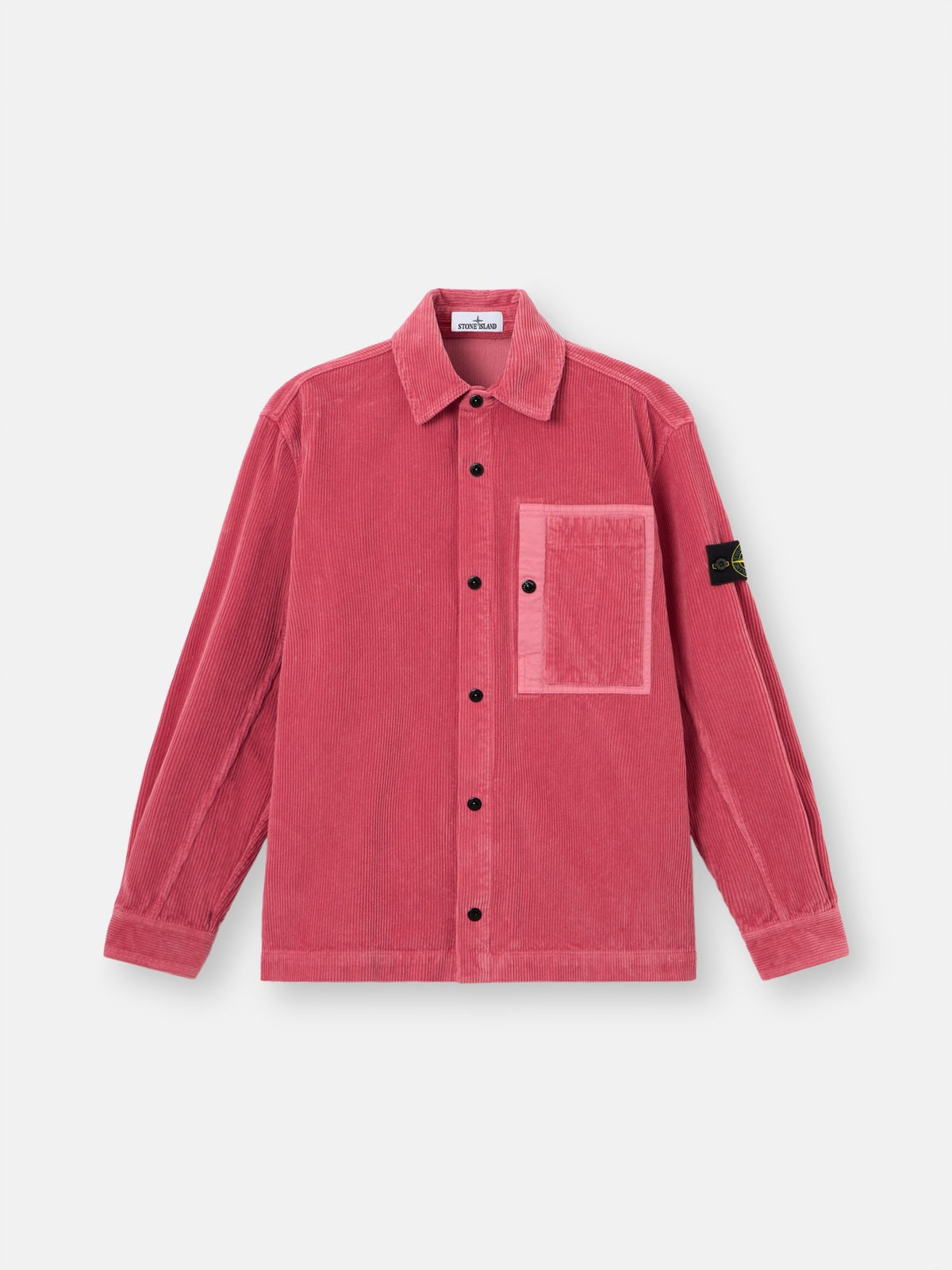 Stone Island Comfort-Fit Snap-Front Overshirt with Chest Pocket 1200016