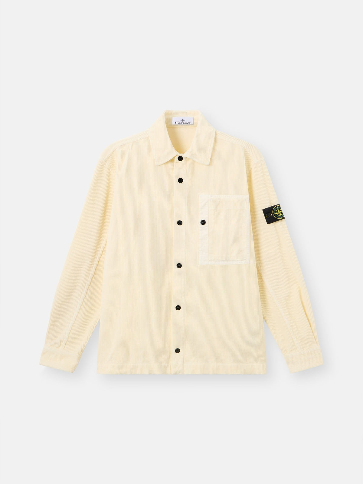 Stone Island Comfort-Fit Snap-Front Overshirt with Chest Pocket 1200016