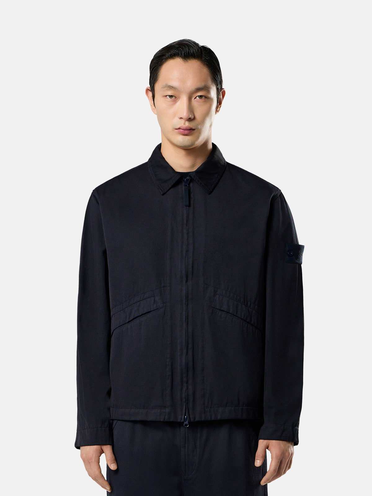 Stone Island Comfort-Fit Zip-Up Overshirt With Pockets 1200021