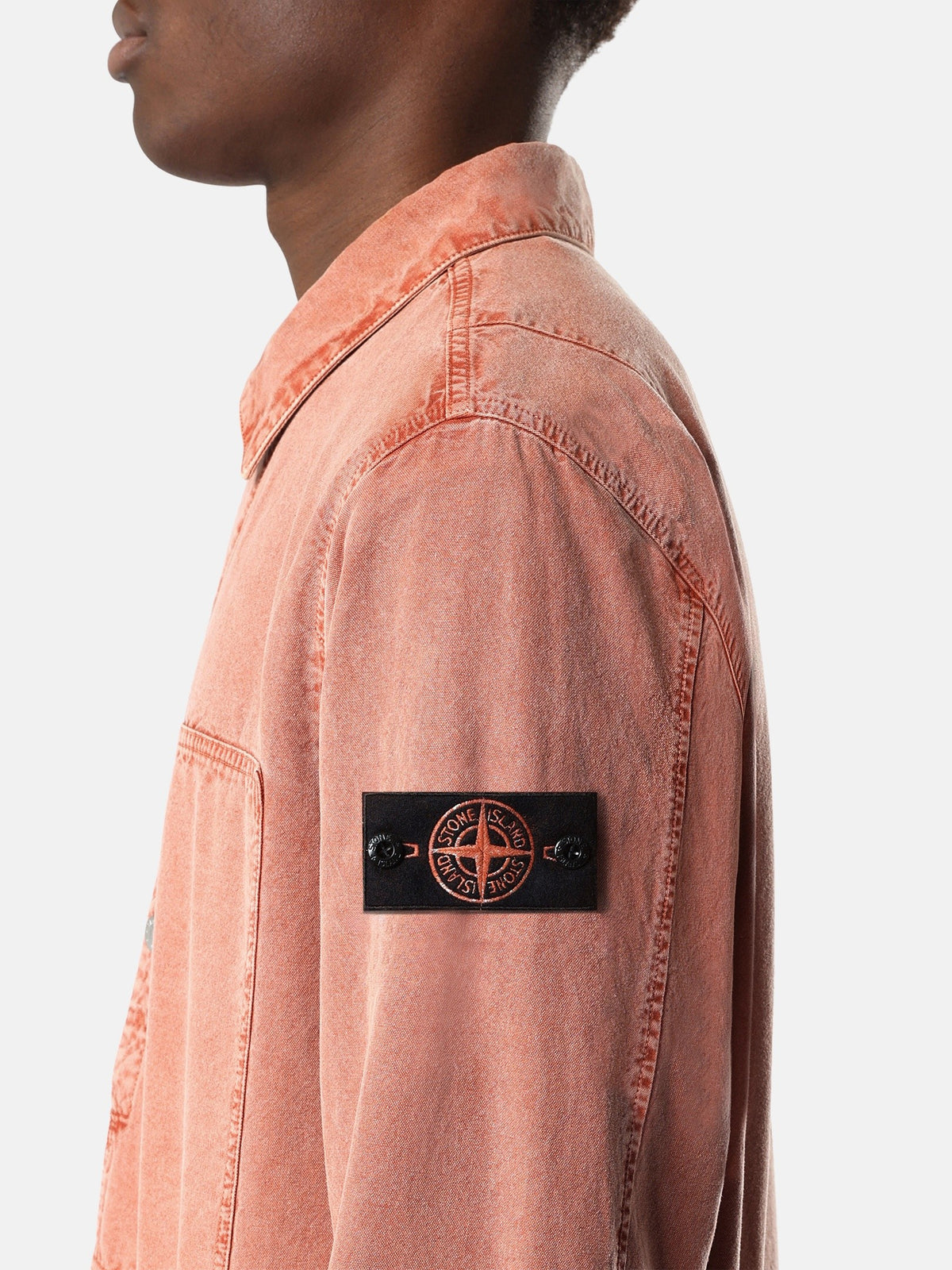 Stone Island Comfort-Fit Snap-Front Overshirt with Chest Pocket 1200028