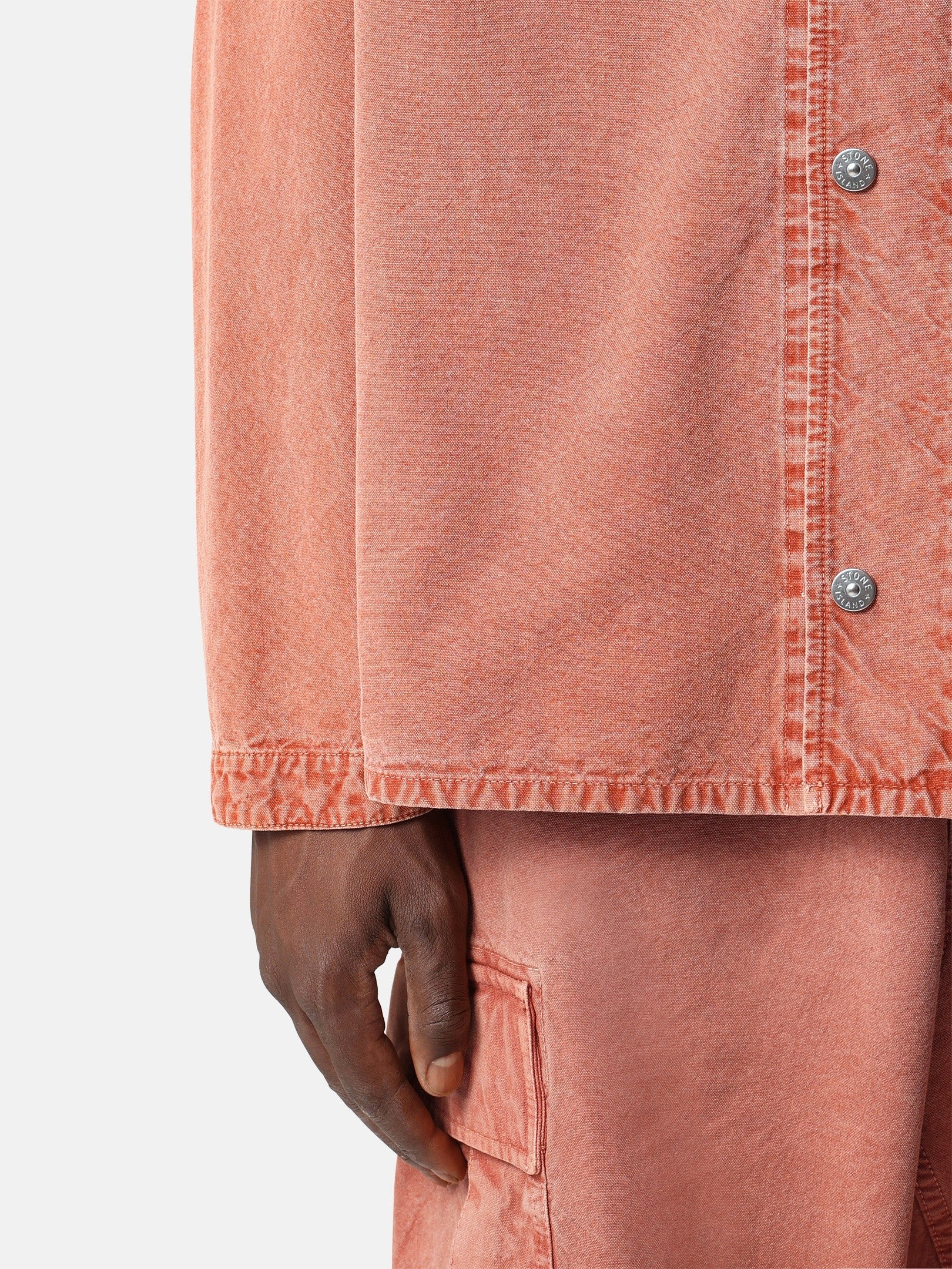 Stone Island Comfort-Fit Snap-Front Overshirt with Chest Pocket 1200028