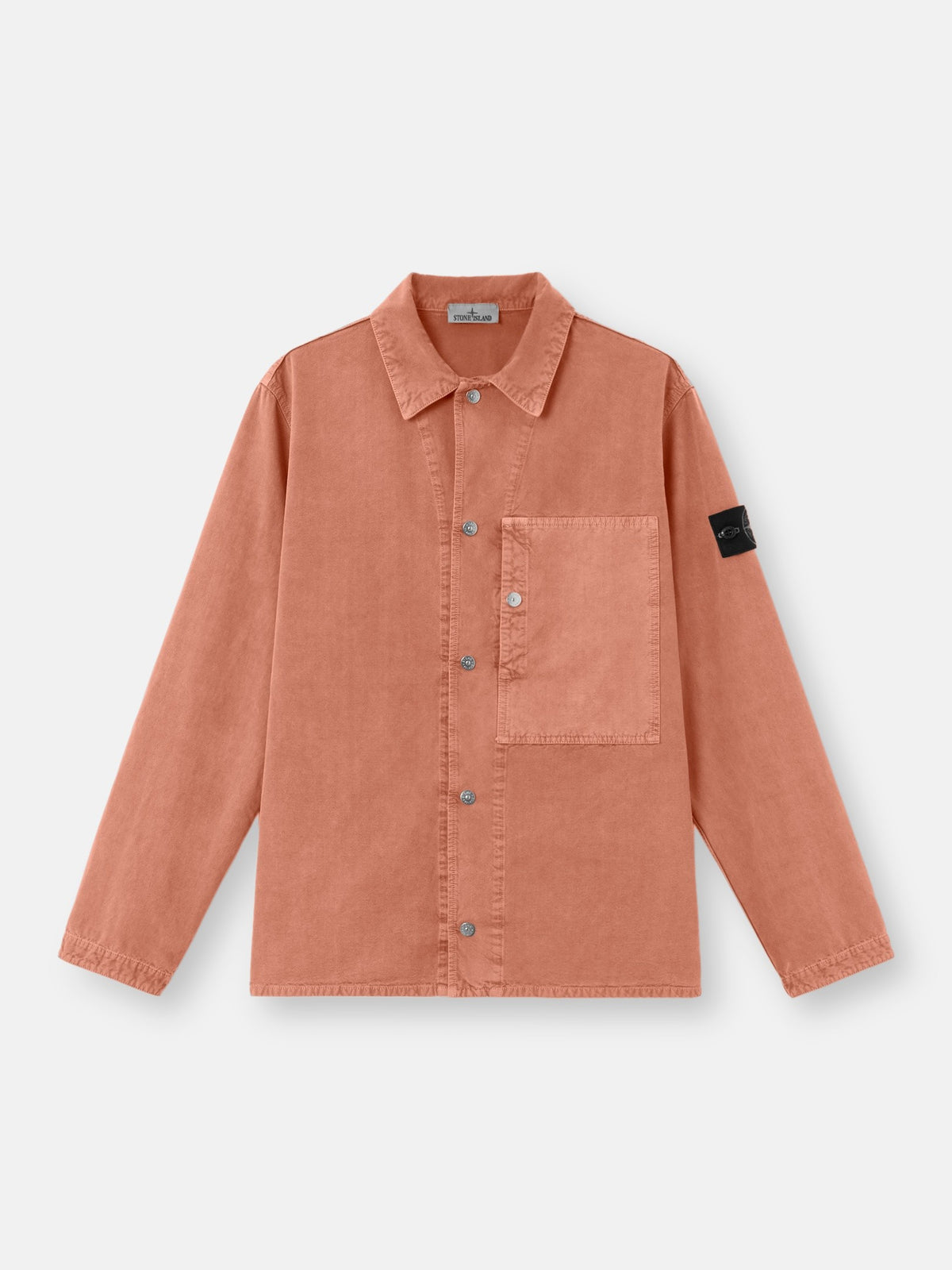 Stone Island Comfort-Fit Snap-Front Overshirt with Chest Pocket 1200028