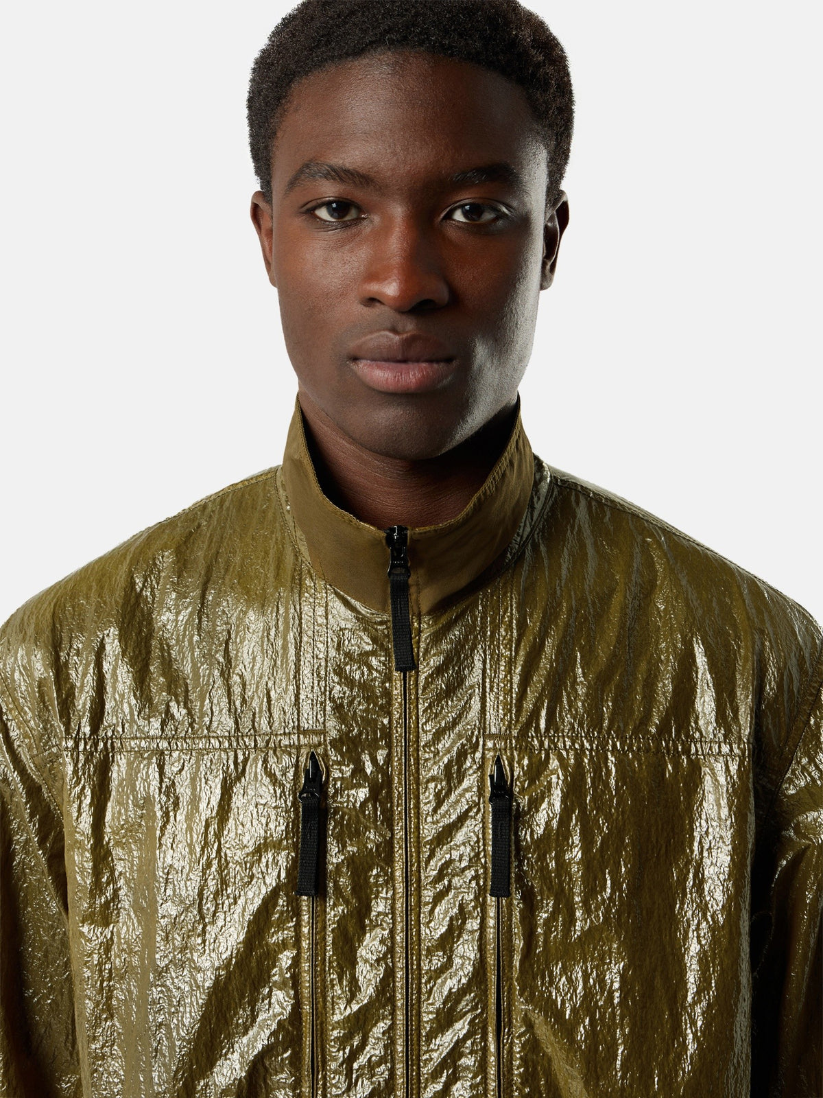Stone Island Comfort-Fit Zip-Up Overshirt with Chest Pockets 1200031