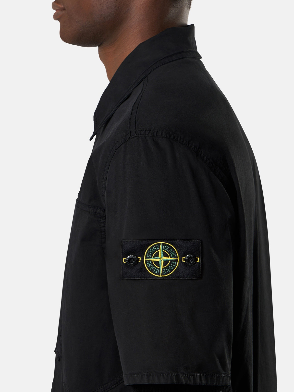 Stone Island Comfort-Fit Short-Sleeve Shirt with Chest Pockets 1200037