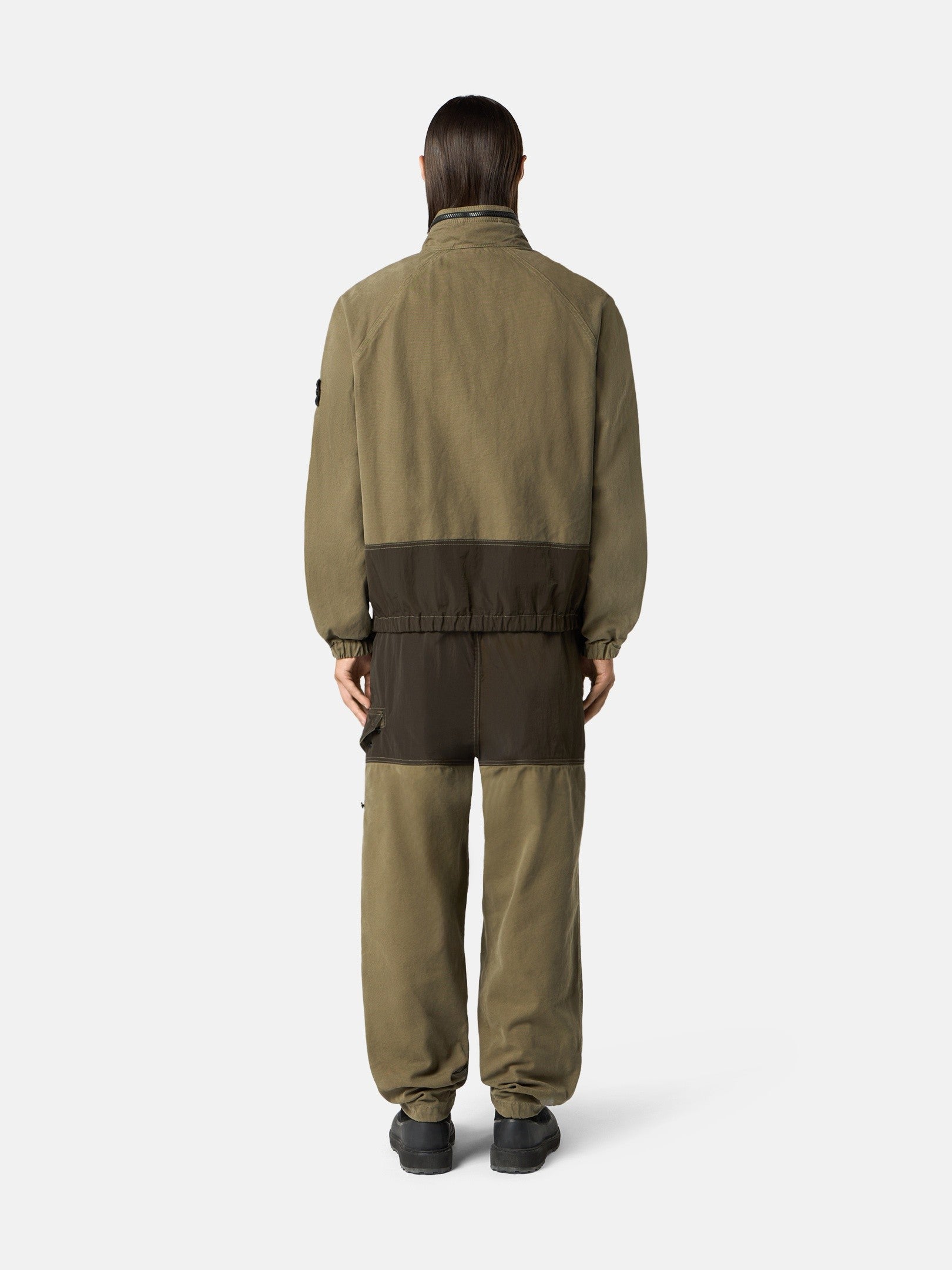 Stone Island Comfort-Fit Zip-Up Overshirt with Packable Hood 1200039