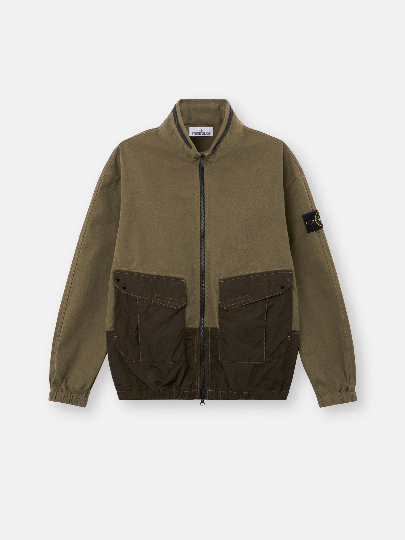 Stone Island Comfort-Fit Zip-Up Overshirt with Packable Hood 1200039