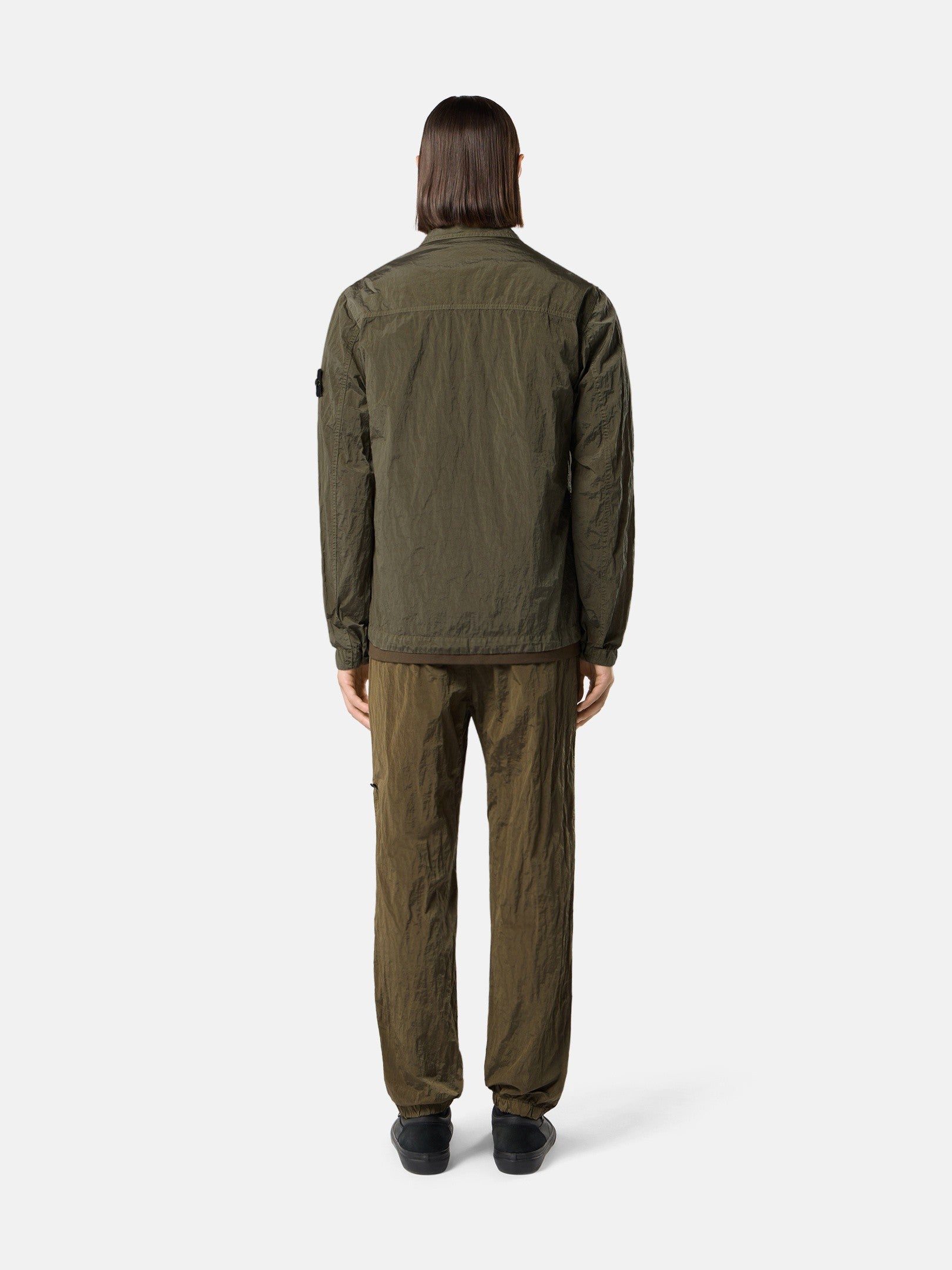Stone Island Regular-Fit Zip-Up Overshirt with Chest Pocket 1200041
