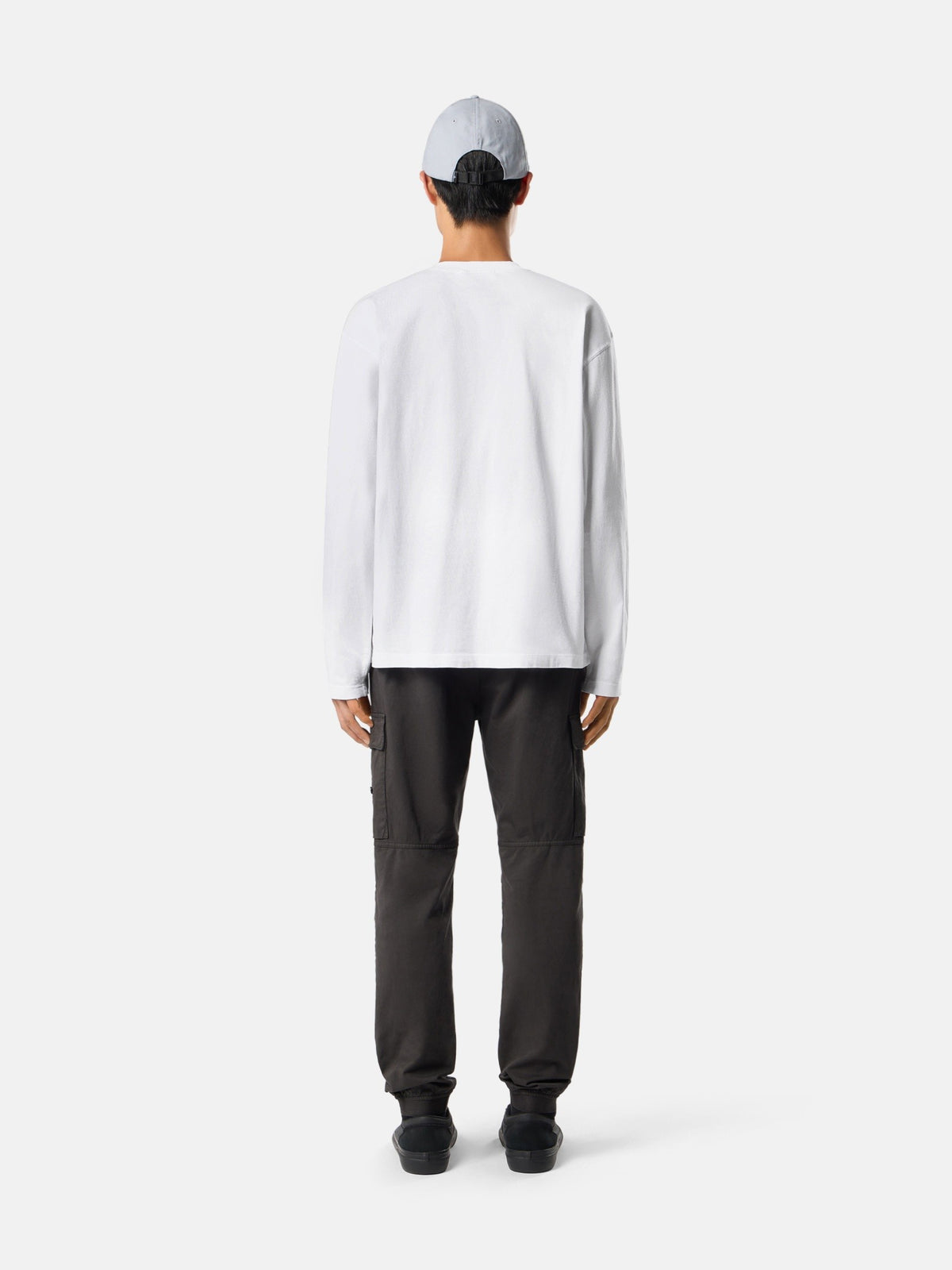 Stone Island Regular-Fit Long-Sleeve T-Shirt with Tonal Compass Logo Patch 2100007