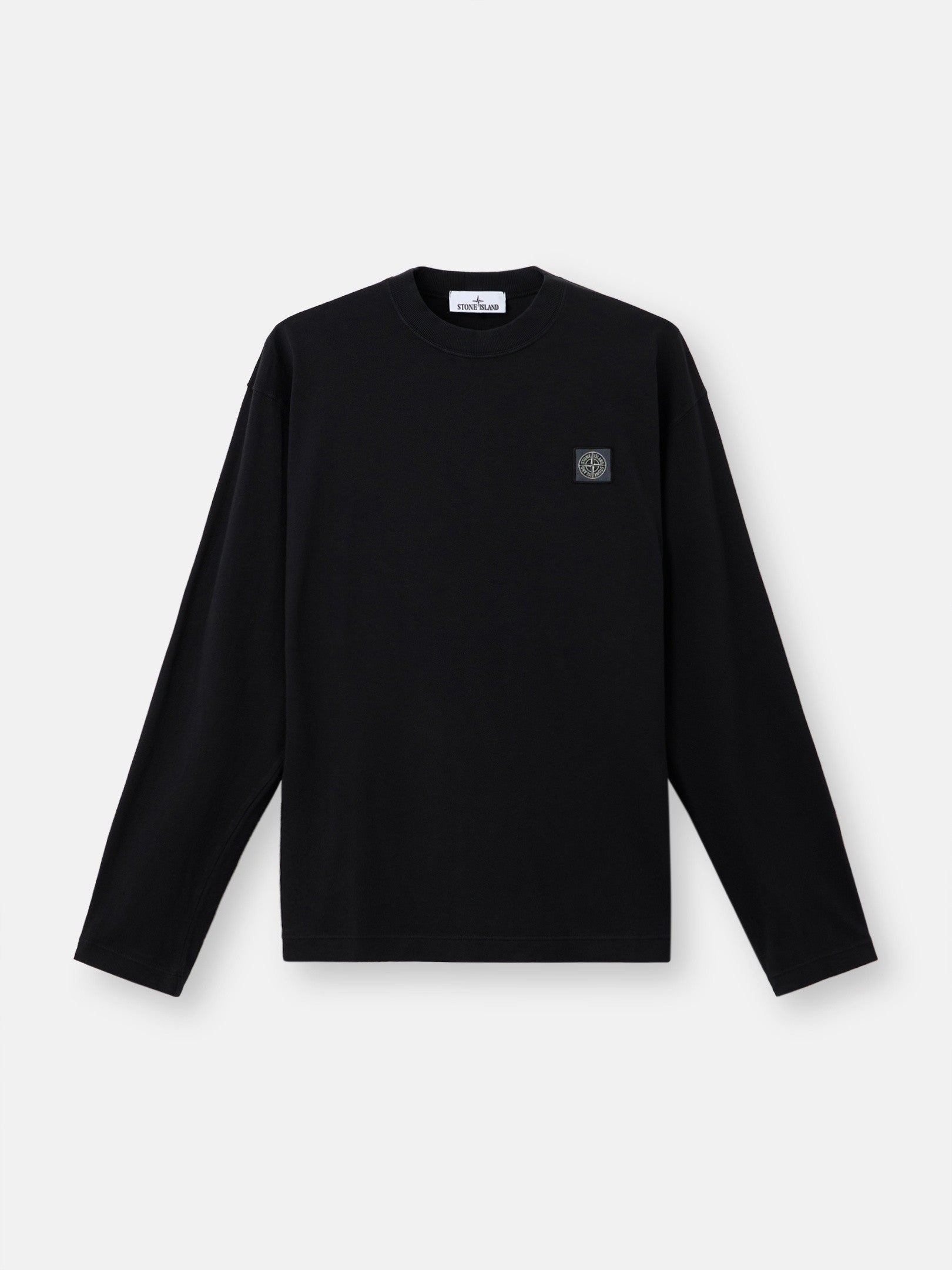 Stone Island Regular-Fit Long-Sleeve T-Shirt with Tonal Compass Logo Patch 2100007