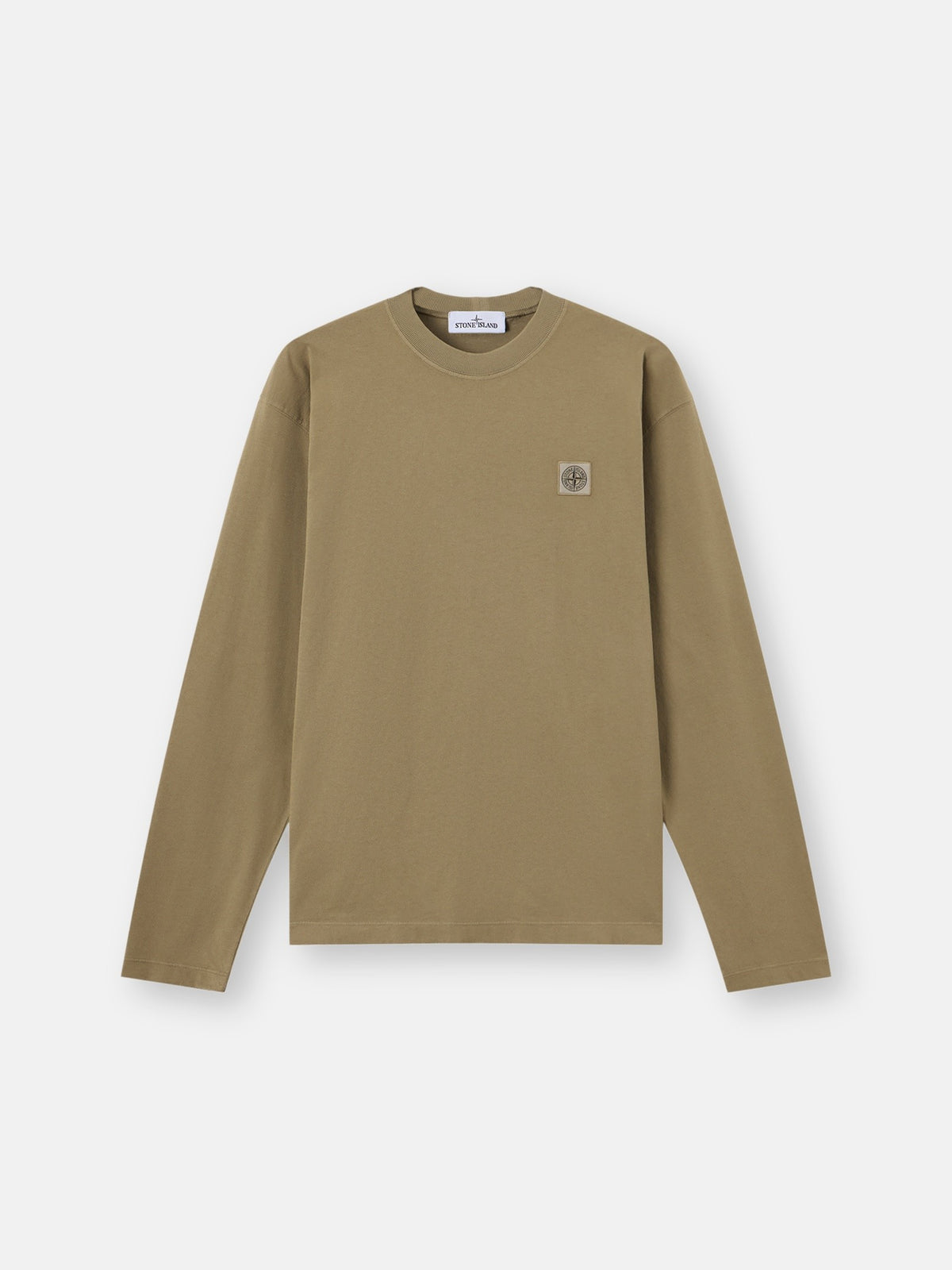 Stone Island Regular-Fit Long-Sleeve T-Shirt with Tonal Compass Logo Patch 2100007