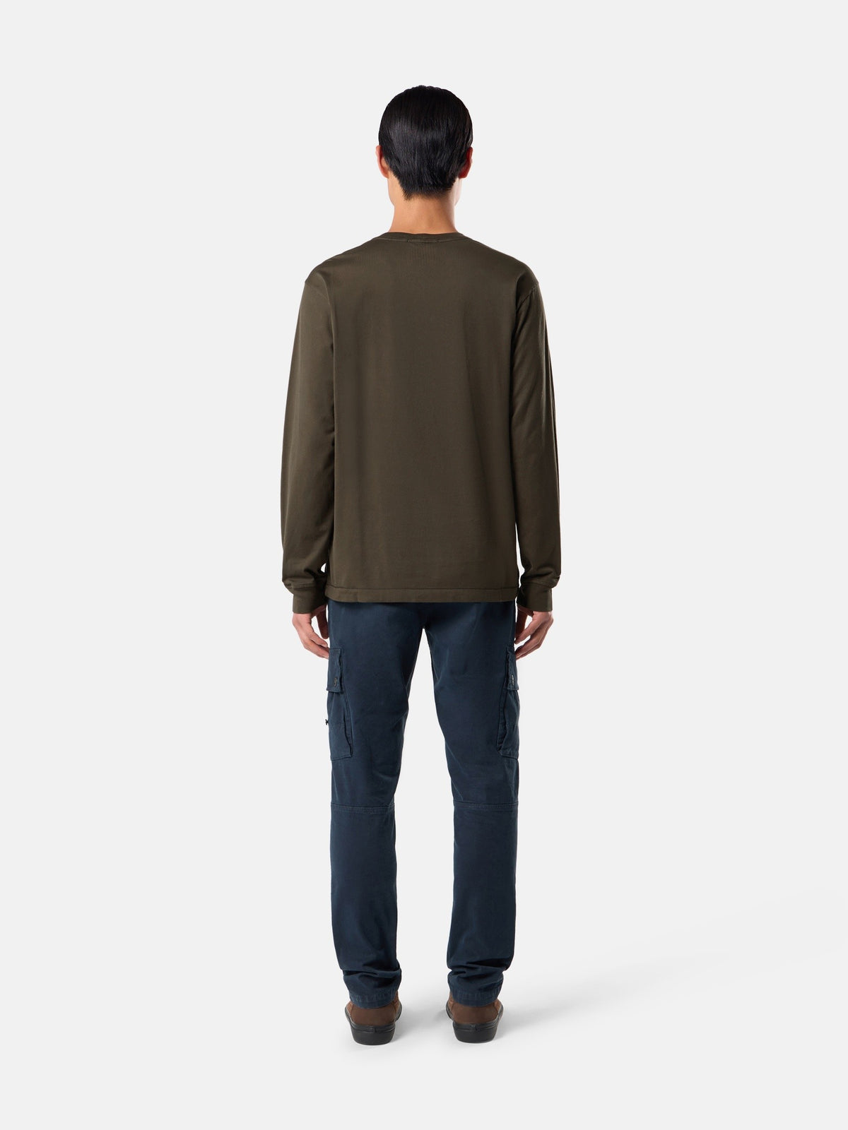 Stone Island Slim-Fit Long-Sleeve T-Shirt with Compass Patch 2100031
