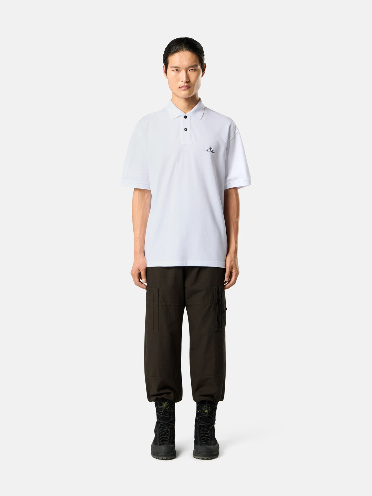 Stone Island Regular-Fit Polo Shirt with Archival Logo Embroidery 2200002