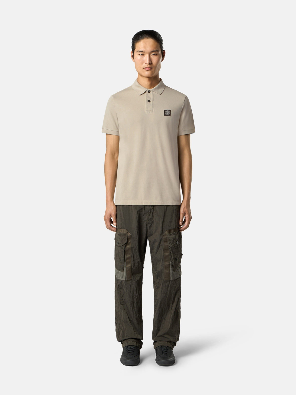 Stone Island Slim-Fit Short-Sleeve Polo with Compass Patch 2200008