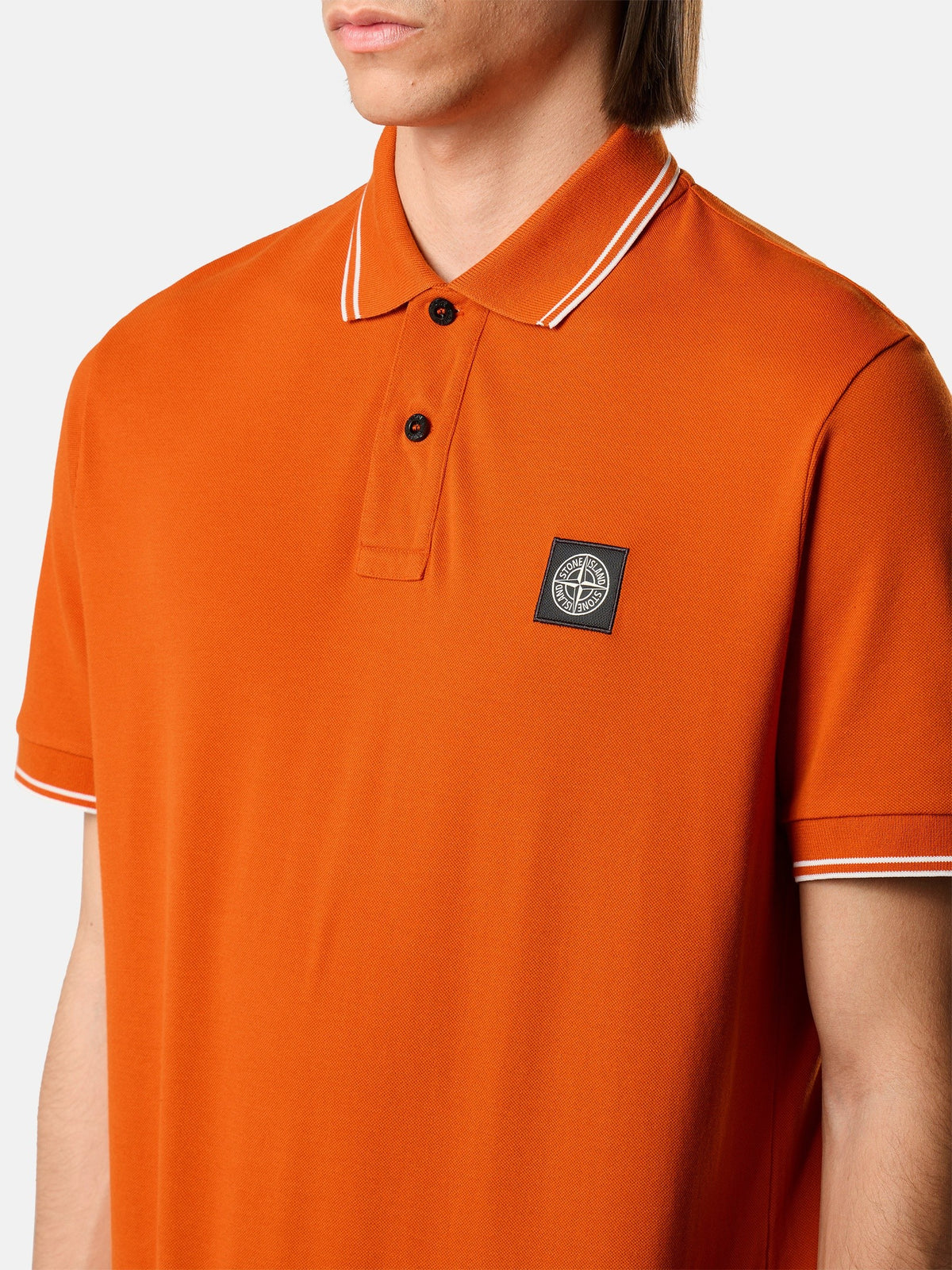 Stone Island Slim-Fit Short-Sleeve Polo with Compass Patch 2200010
