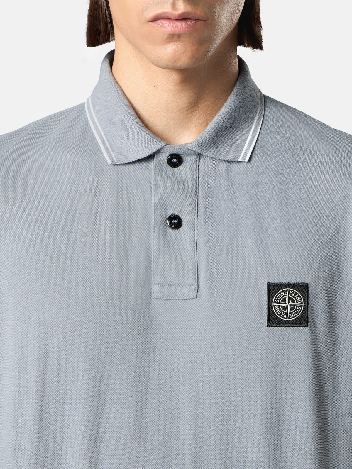 Stone Island Slim-Fit Short-Sleeve Polo with Compass Patch 2200010