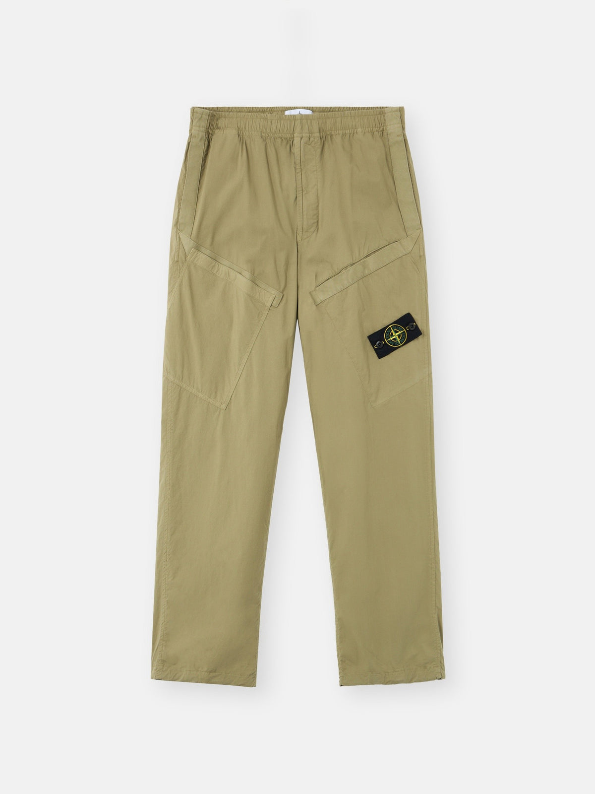 Stone Island Loose-Fit Cargo Trousers with Elastic Drawstring Waist 3100006