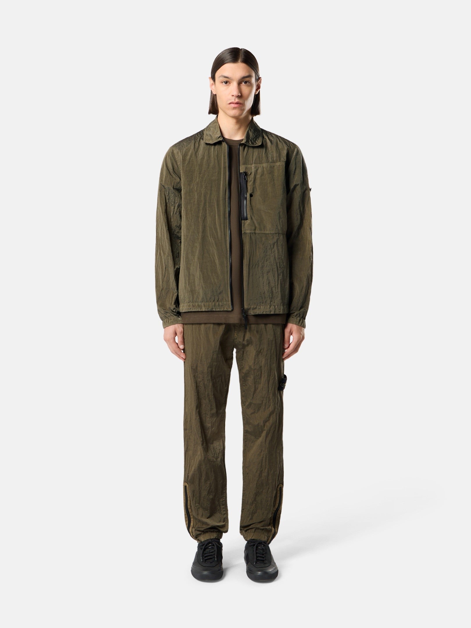 Stone Island Regular-Fit Joggers with Zipped Cuffs and Elastic Waist 3100011