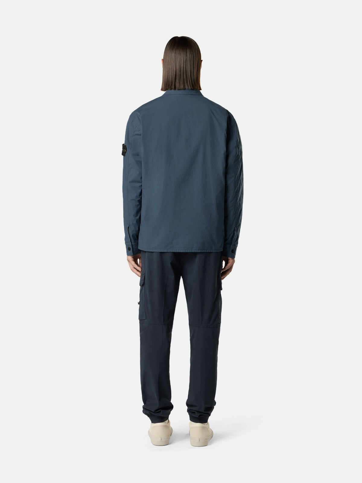 Stone Island Regular-Tapered-Fit Cargo Trousers with Drawstring Waistband 3100031