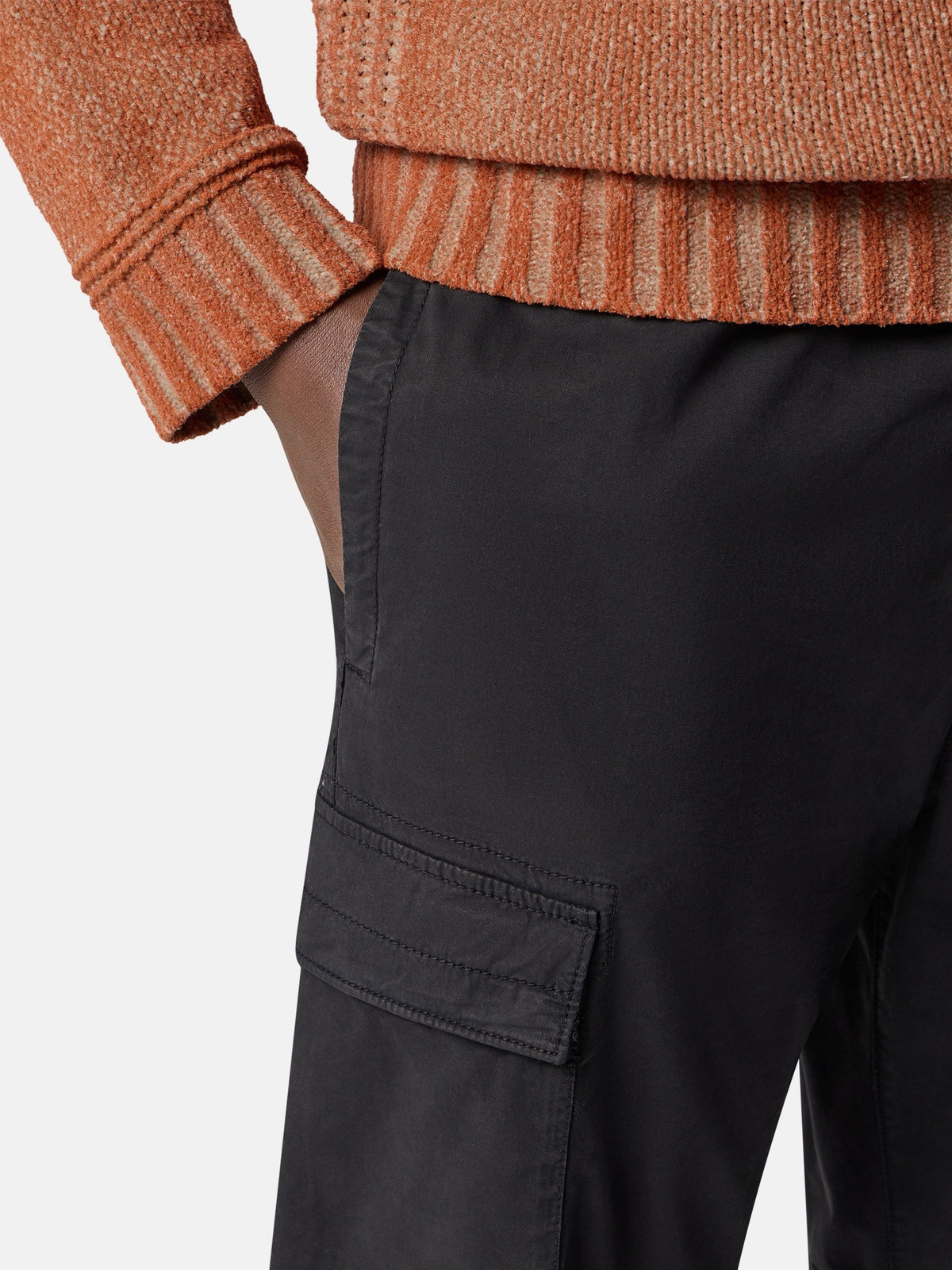 Stone Island Regular-Tapered-Fit Cargo Trousers with Drawstring Waistband 3100031