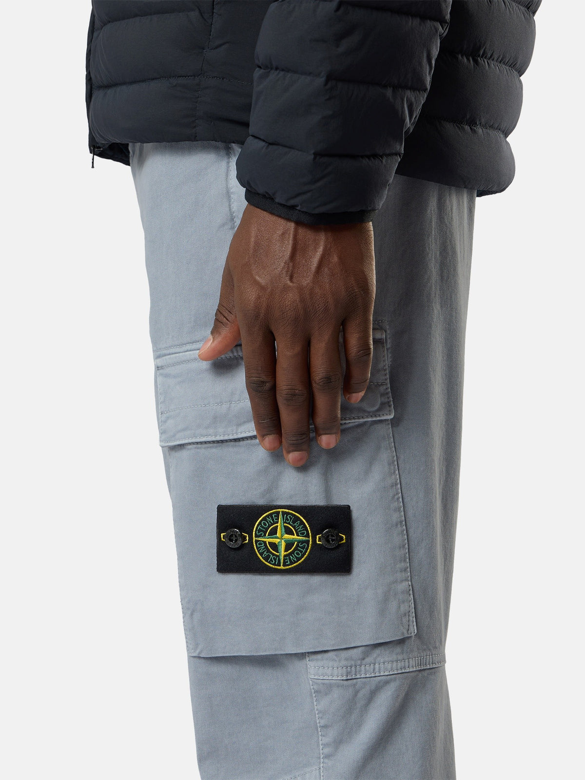 Stone Island Regular-Tapered-Fit Cargo Trousers with Elasticated Waistband 3100033