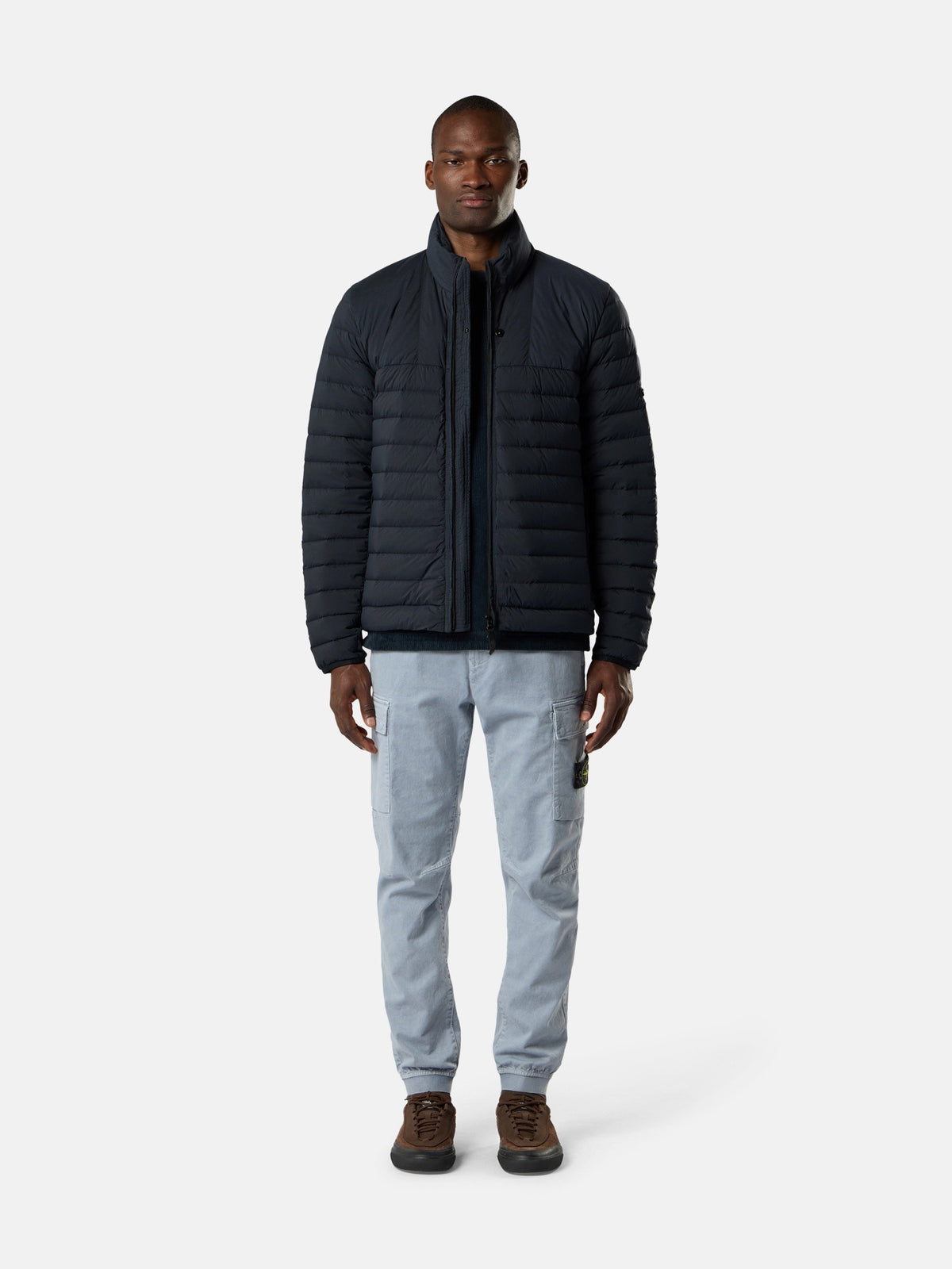 Stone Island Regular-Tapered-Fit Cargo Trousers with Elasticated Waistband 3100033