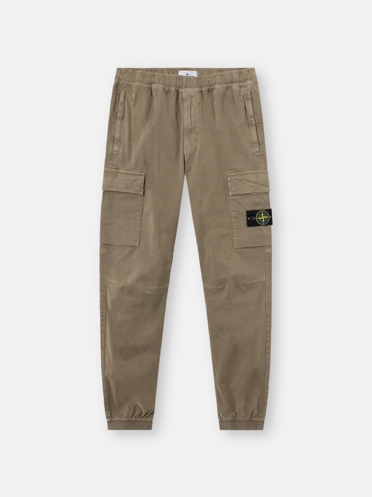 Stone Island Regular-Tapered-Fit Cargo Trousers with Elasticated Waistband 3100033
