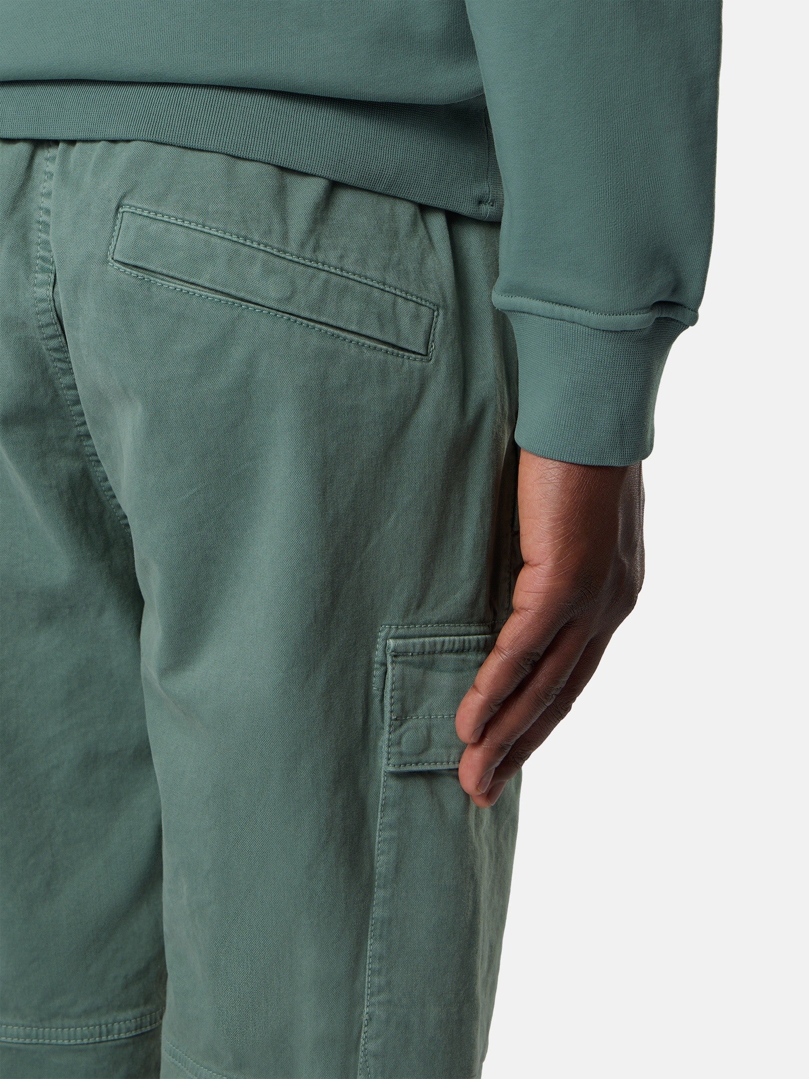 Stone Island Regular-Tapered-Fit Cargo Trousers with Elasticated Waistband 3100033