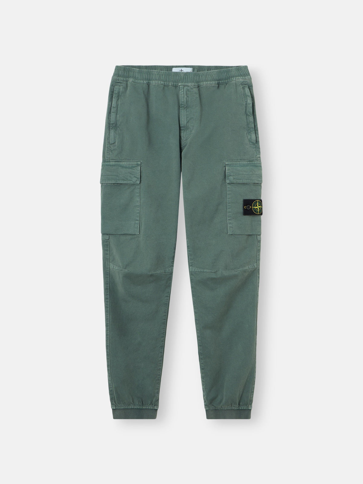Stone Island Regular-Tapered-Fit Cargo Trousers with Elasticated Waistband 3100033