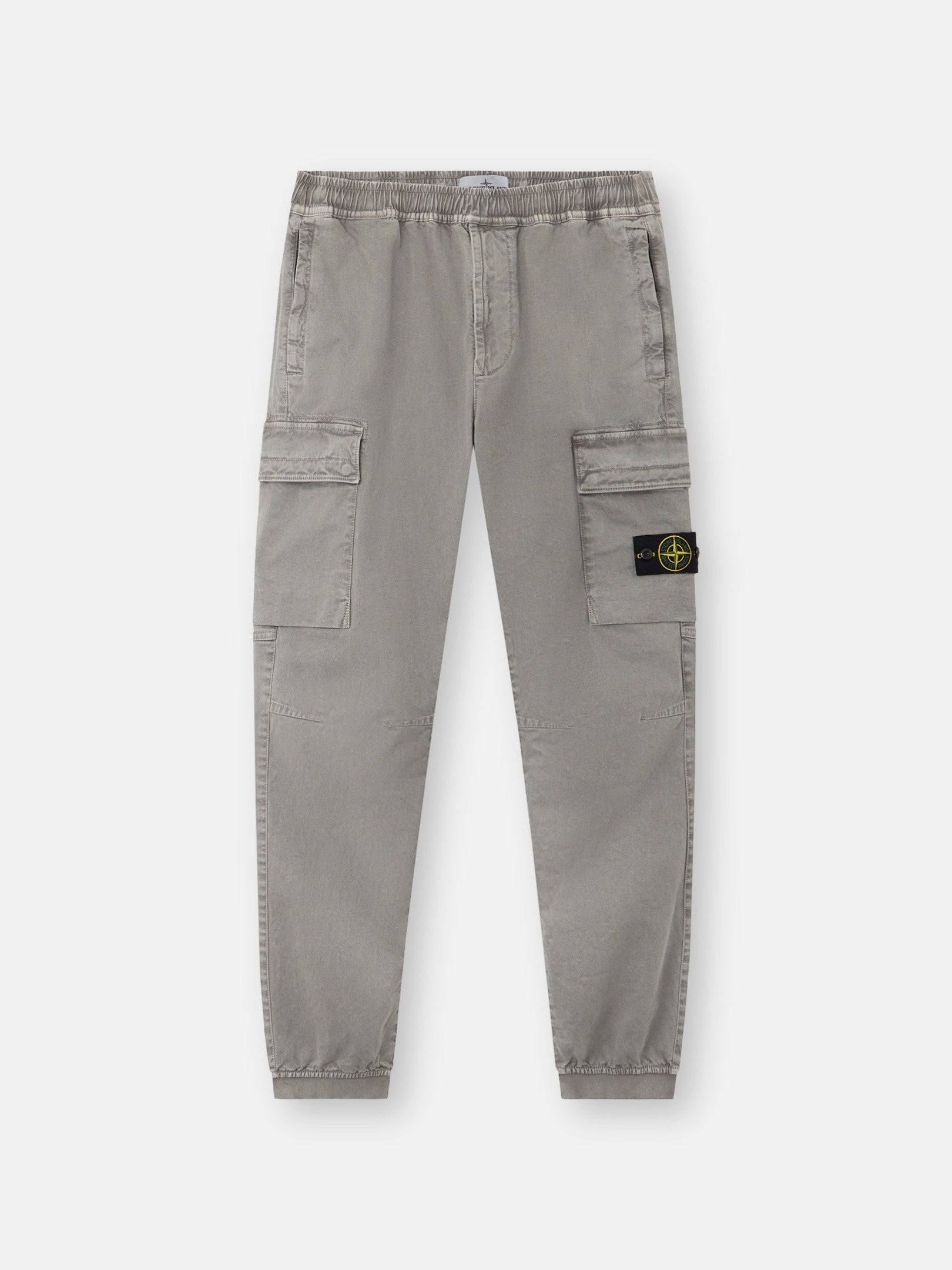 Stone Island Regular-Tapered-Fit Cargo Trousers with Elasticated Waistband 3100033