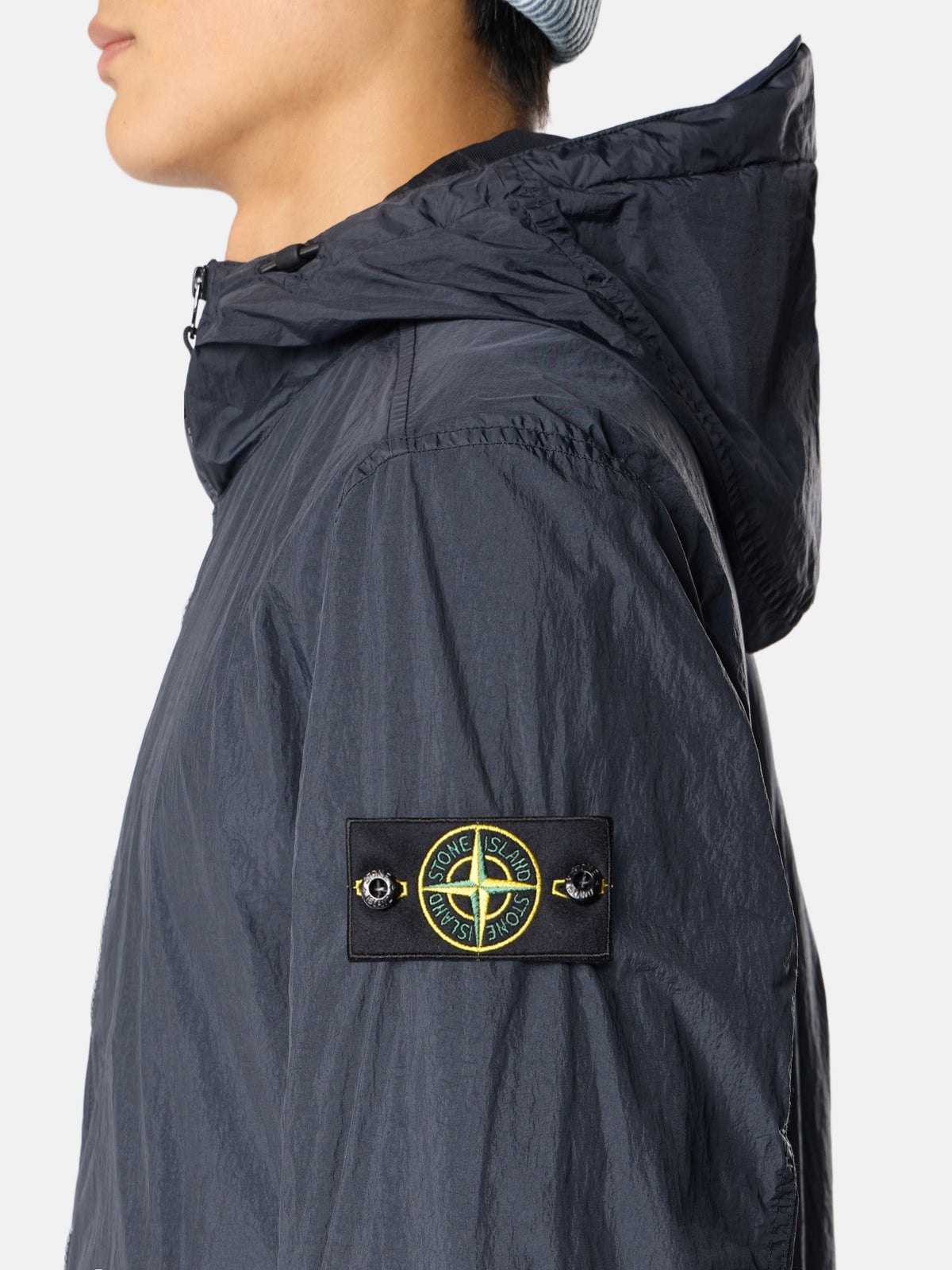 Stone Island Hooded Jacket with Wind Resistance and Anti-Drop 4100001