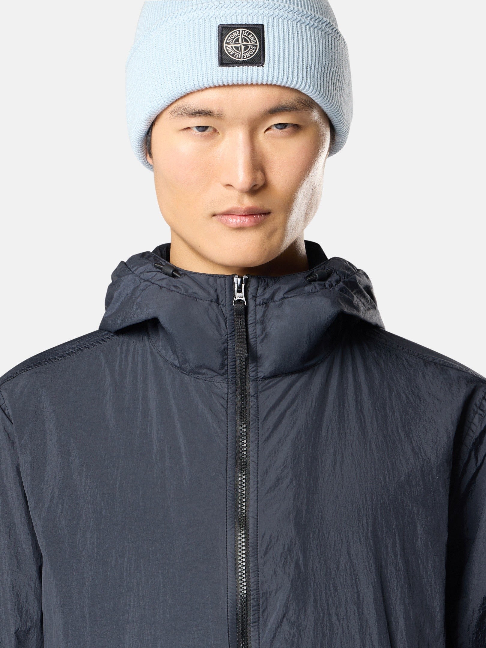 Stone Island Hooded Jacket with Wind Resistance and Anti-Drop 4100001