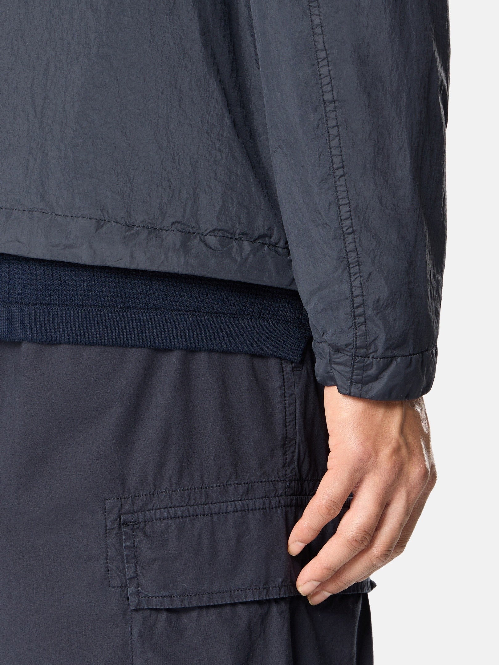 Stone Island Hooded Jacket with Wind Resistance and Anti-Drop 4100001