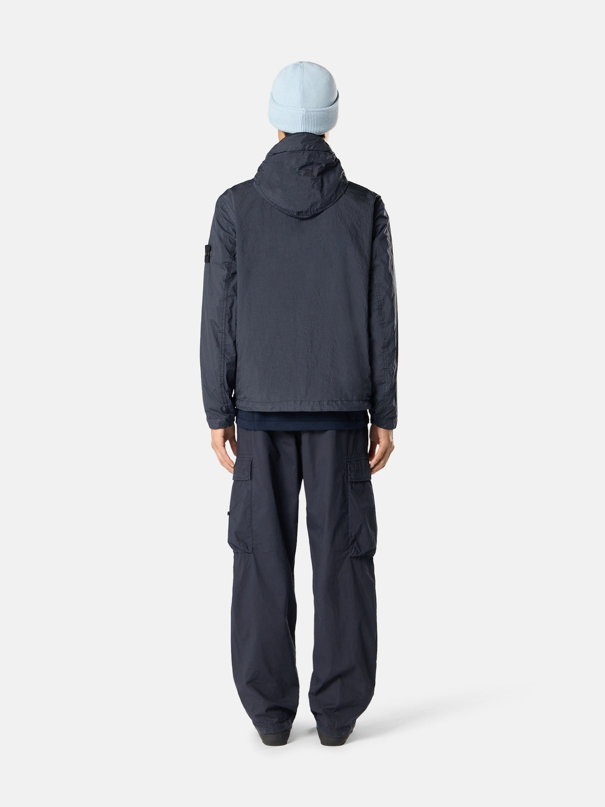 Stone Island Hooded Jacket with Wind Resistance and Anti-Drop 4100001