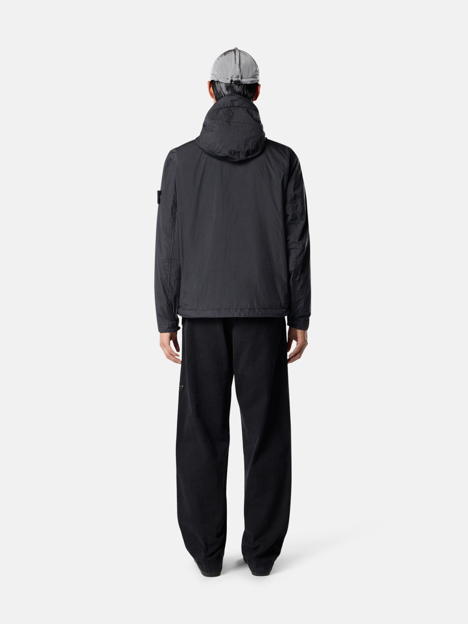 Stone Island Hooded Jacket with Wind Resistance and Anti-Drop 4100001