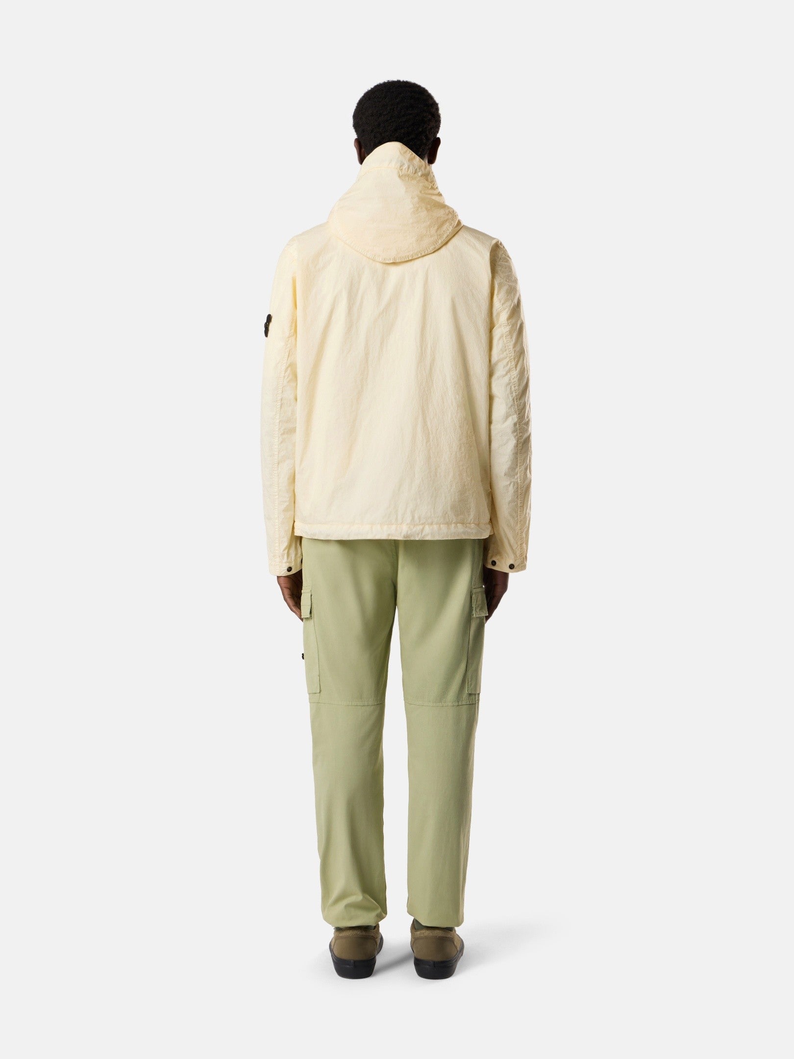 Stone Island Hooded Jacket with Wind Resistance and Anti-Drop 4100001