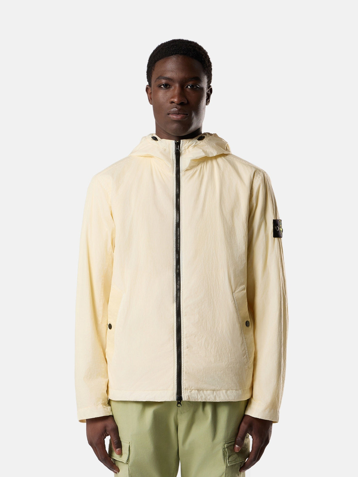 Stone Island Hooded Jacket with Wind Resistance and Anti-Drop 4100001