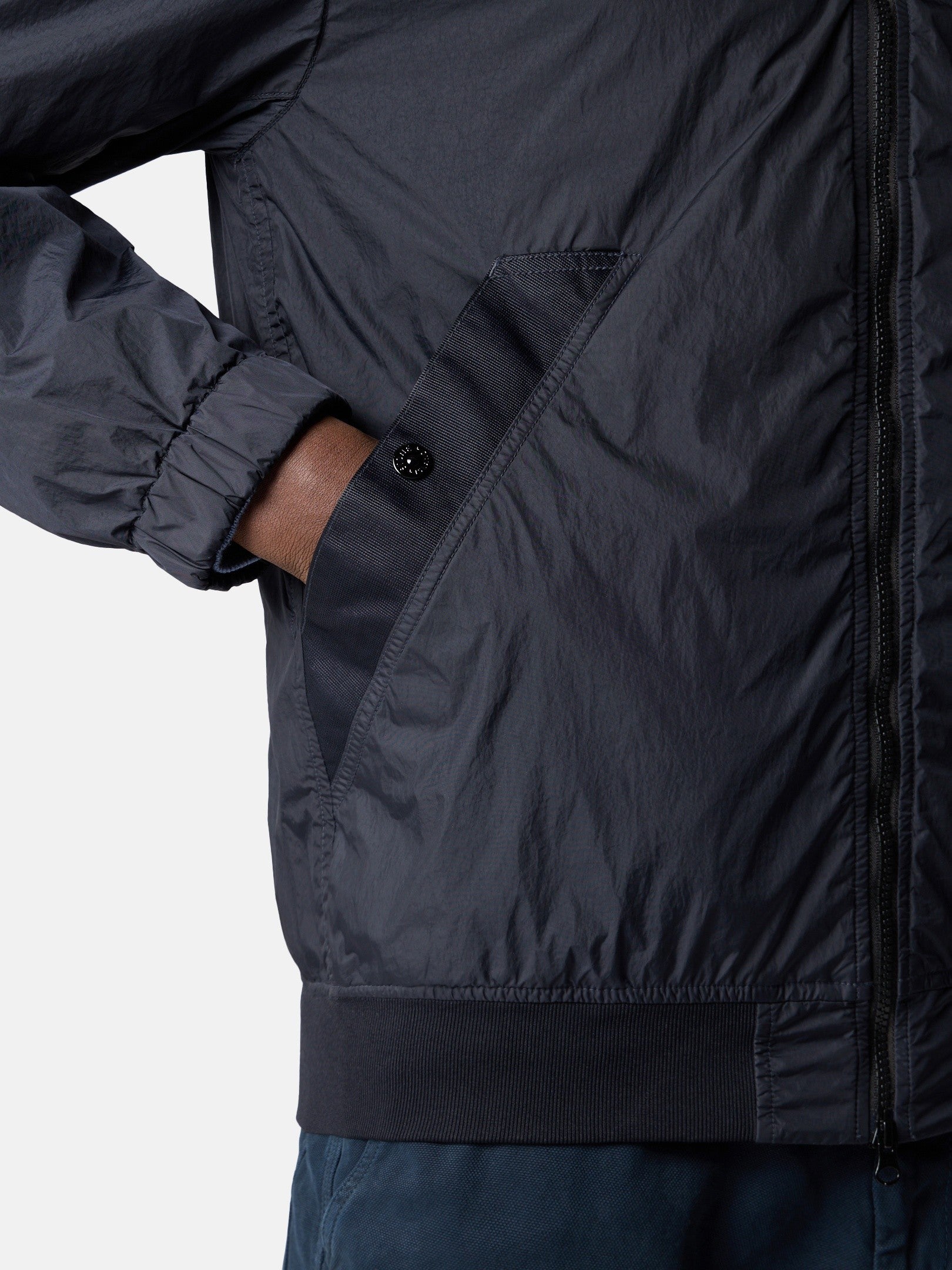 Stone Island Stand Collar Jacket with Wind Resistance and Anti-Drop 4100111