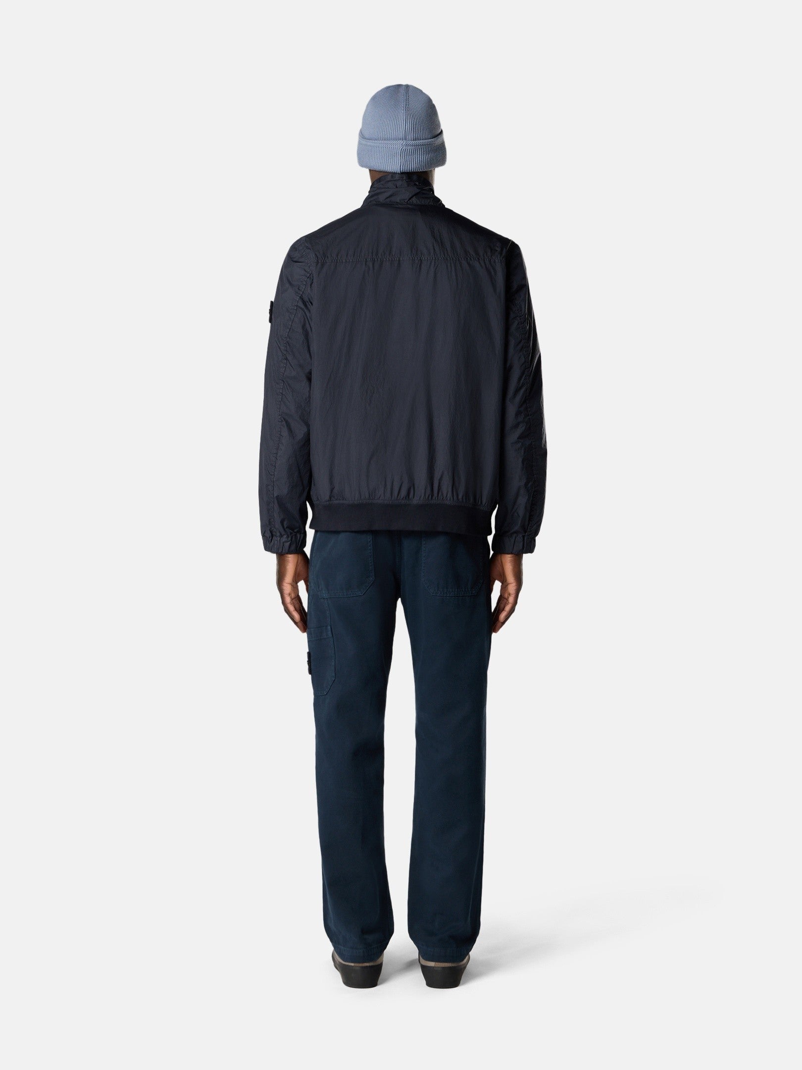 Stone Island Stand Collar Jacket with Wind Resistance and Anti-Drop 4100111